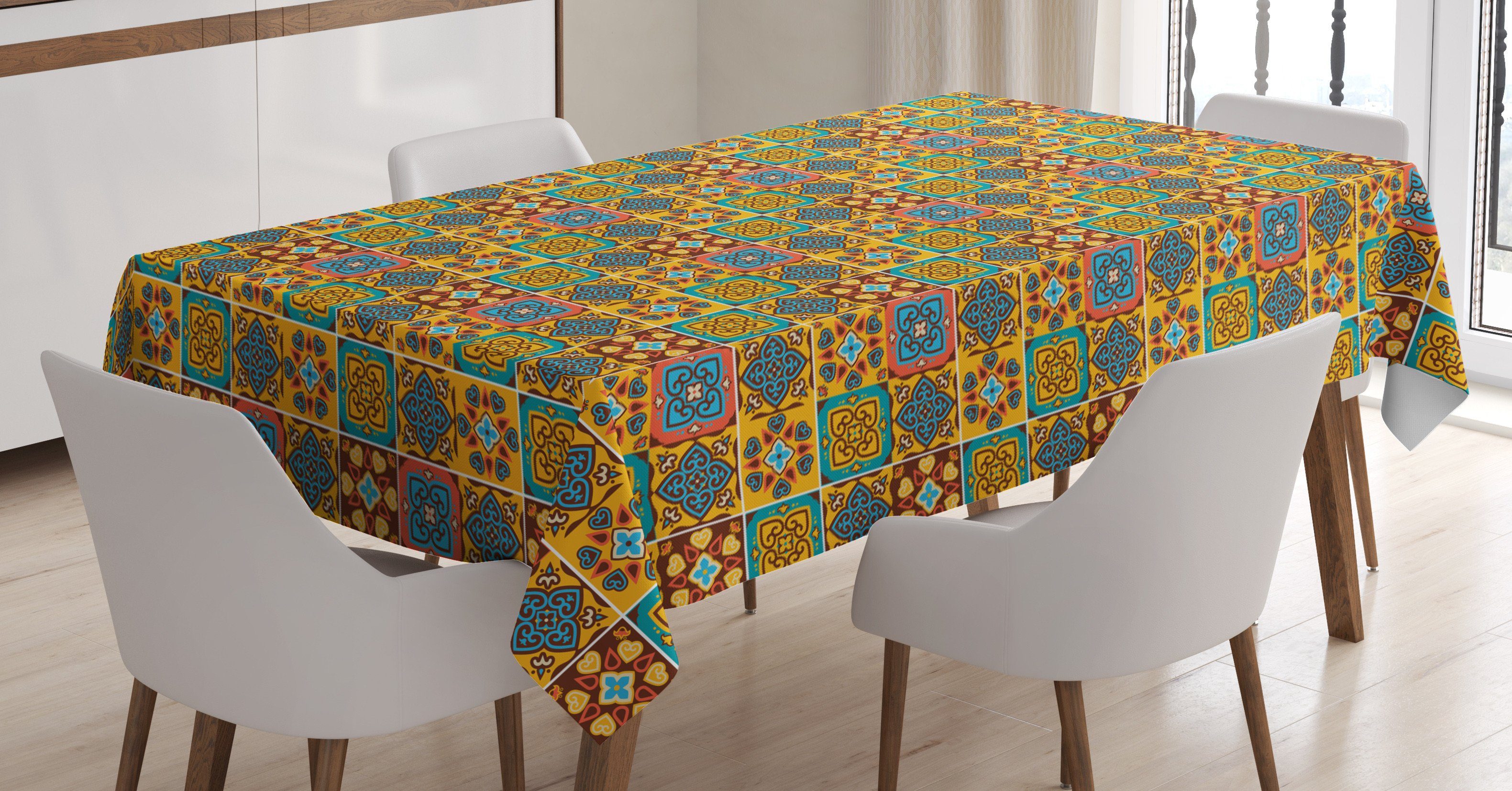 Fliesen-Mosaik Waschbar Bereich Außen traditionell Farben, Klare den geeignet Abakuhaus Für Azulejo Tischdecke Farbfest