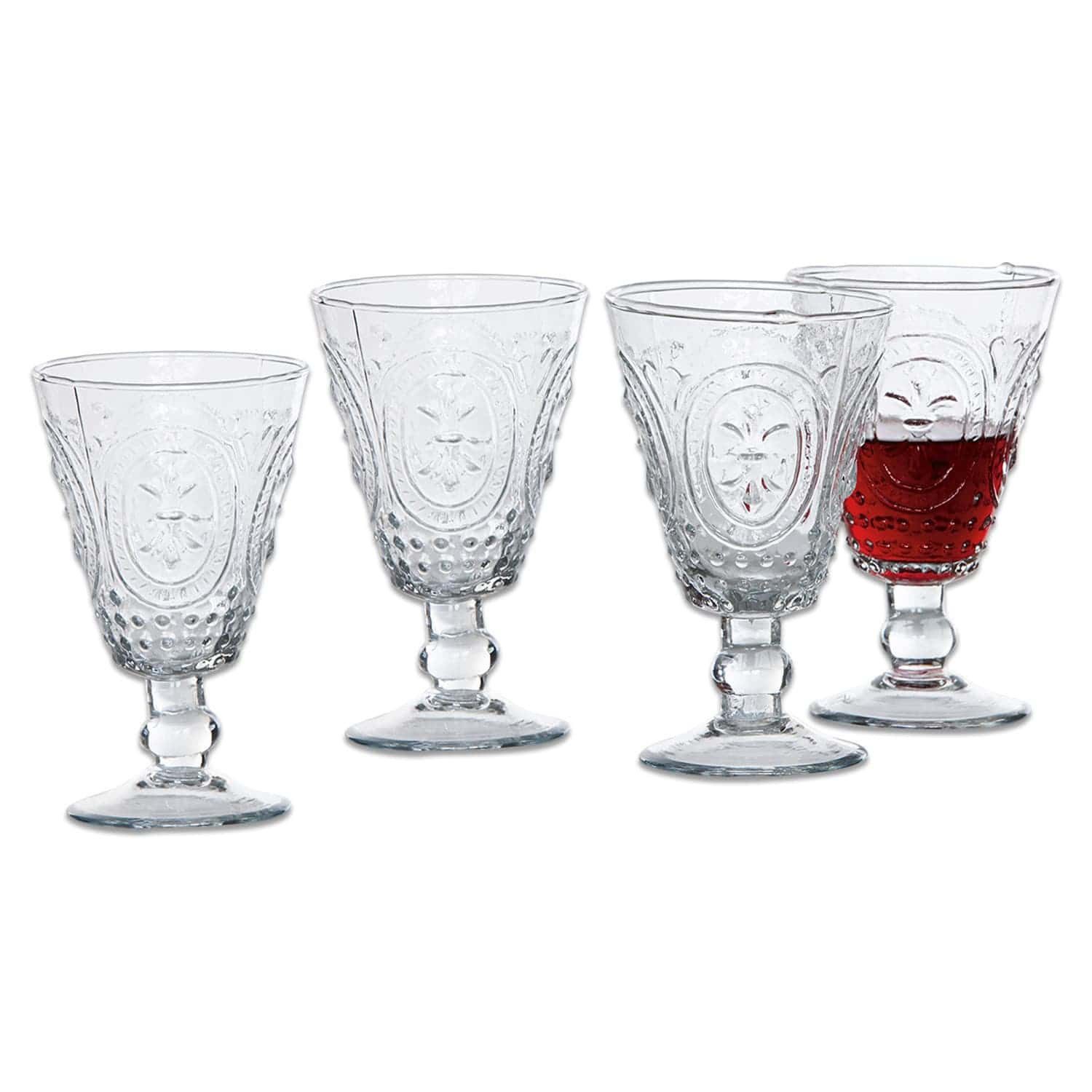 Mirabeau Glas Weingläser 4er Set Sarton klar, Glas