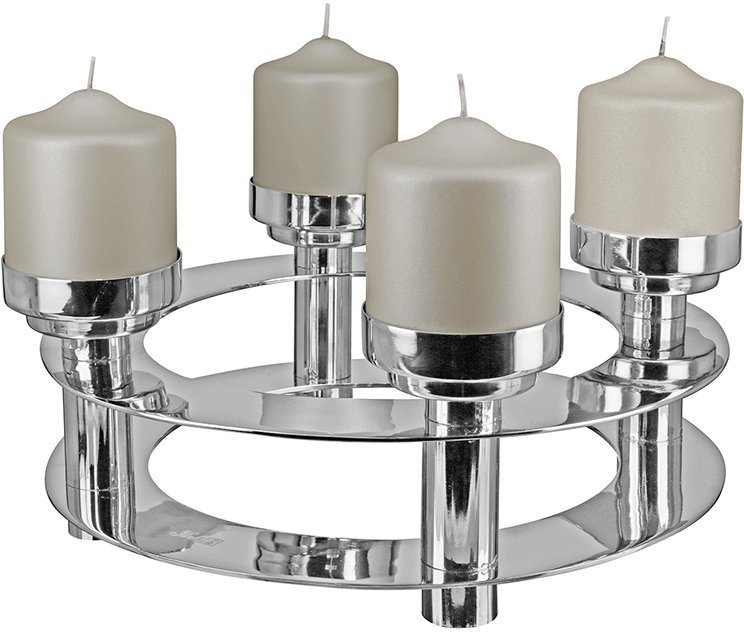 Fink Kerzenleuchter RICARDO, vielseitige Deko-Möglichkeiten durch  abnehmbare Kerzenhalter, Ø 33 cm, Kerzentüllen lassen sich demontieren