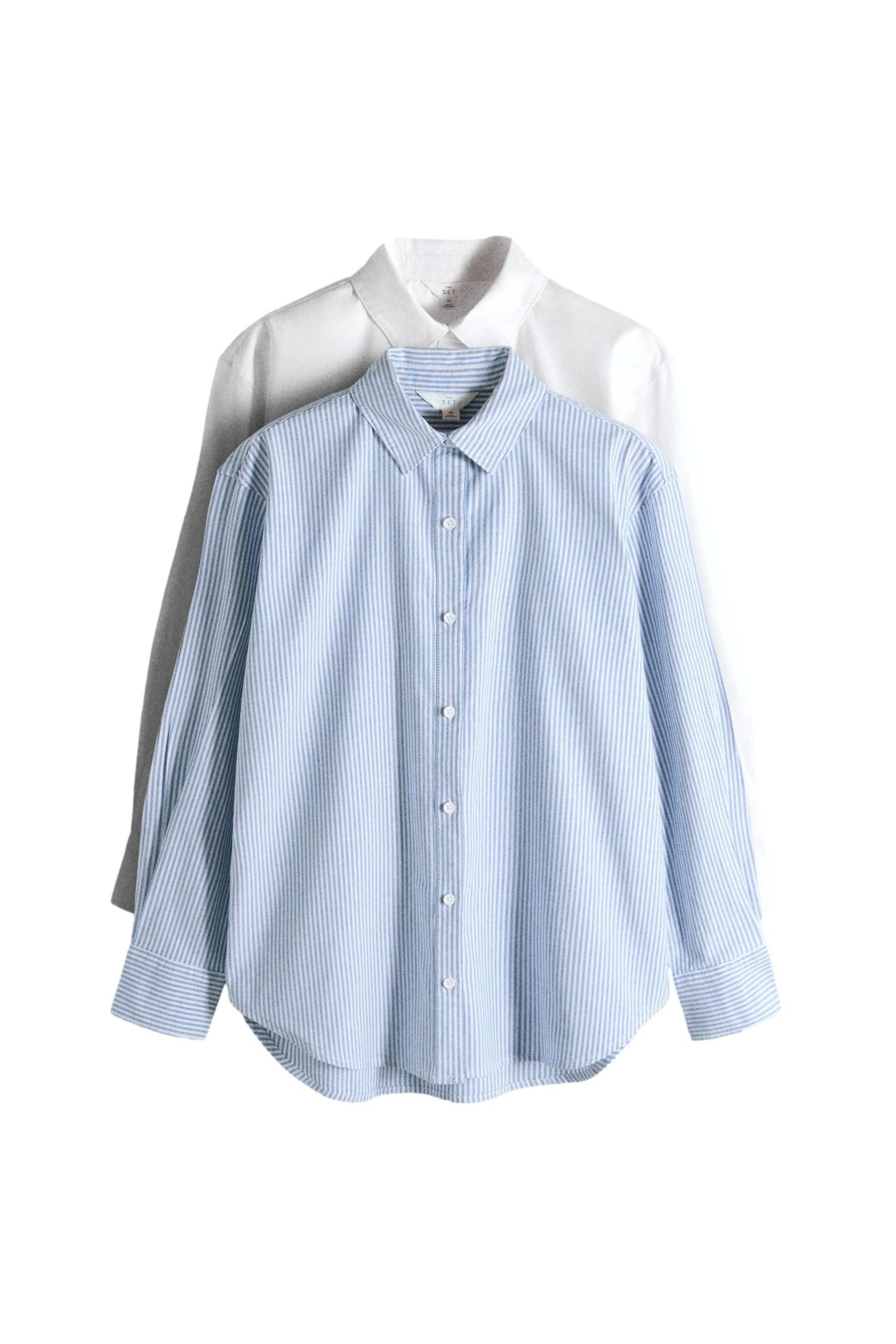 The Set Hemdbluse The Set Oxford-Hemden im 2er-Pack (2-tlg)