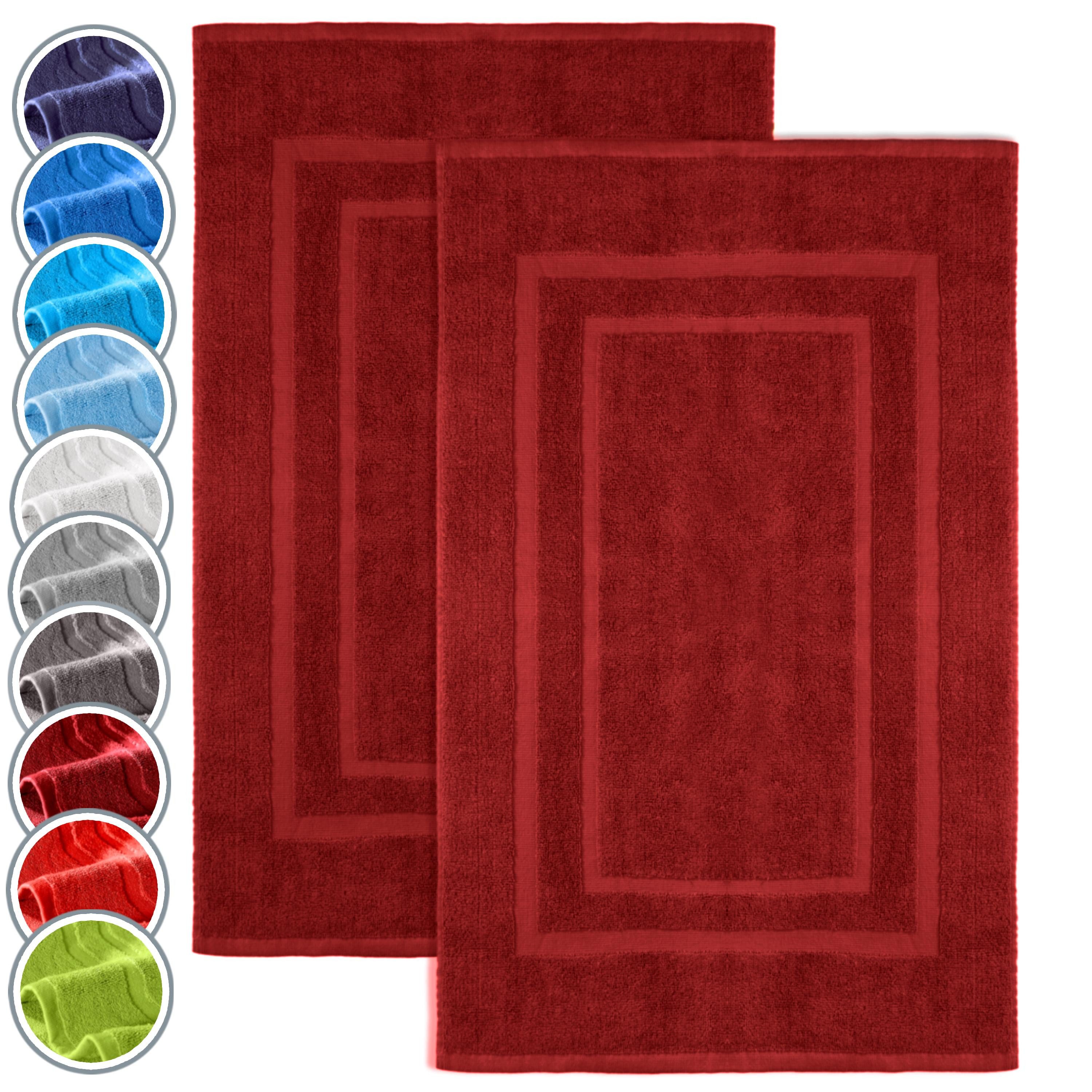 NatureMark Badematte 2er-Set Badvorleger 50x80cm, strapazierfähig, günstig online kaufen