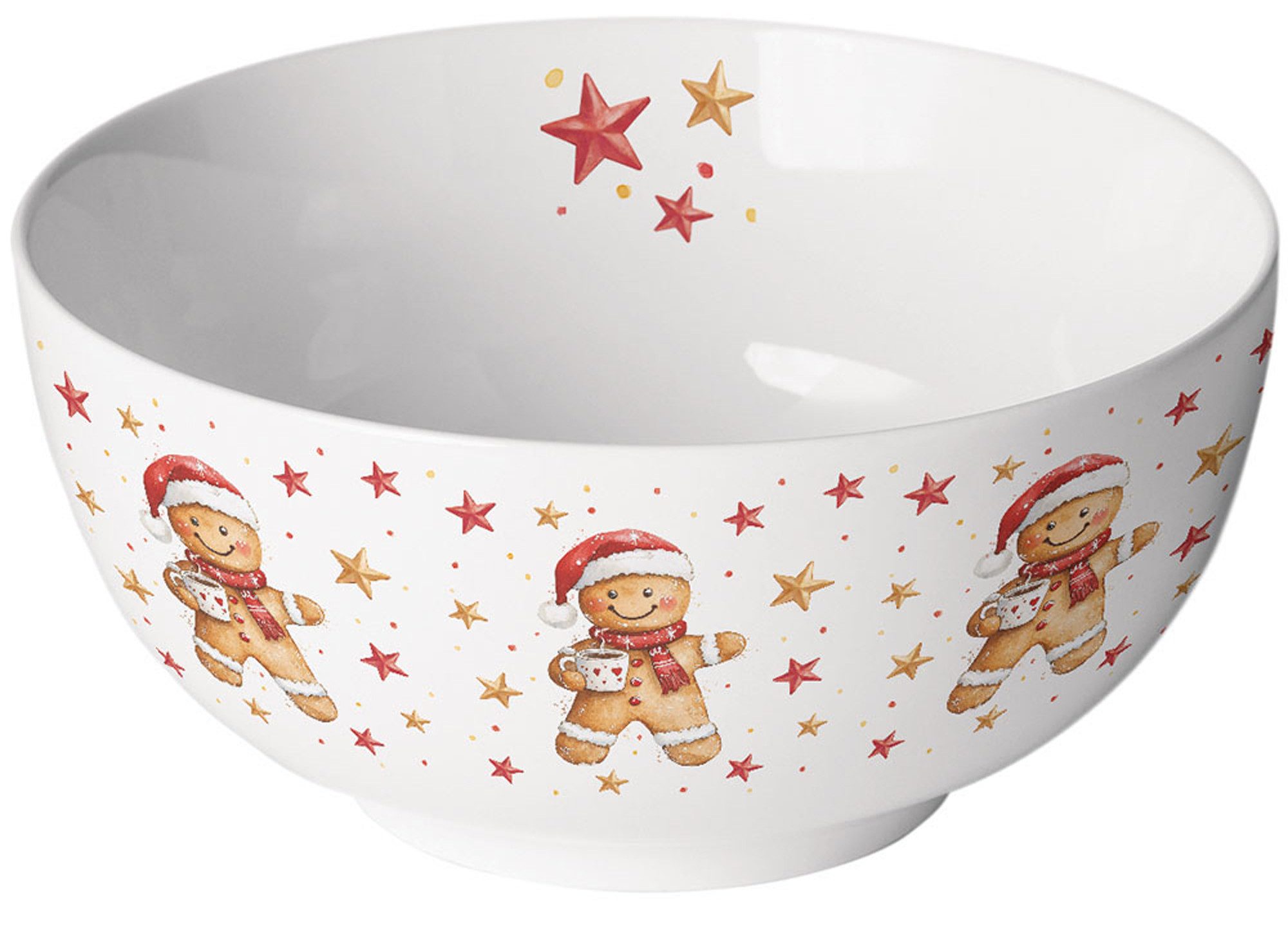 Ambiente® Müslischale Cocoa and cookie, (1-tlg), Porzellan-Schüssel New Bone China Ø 14 Höhe 6,5cm Volumen ca.0,4l