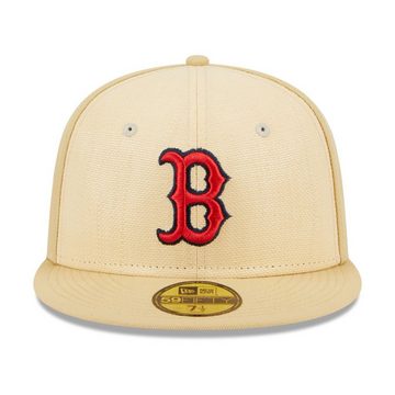 New Era Fitted Cap 59Fifty RAFFIA Boston Red Sox