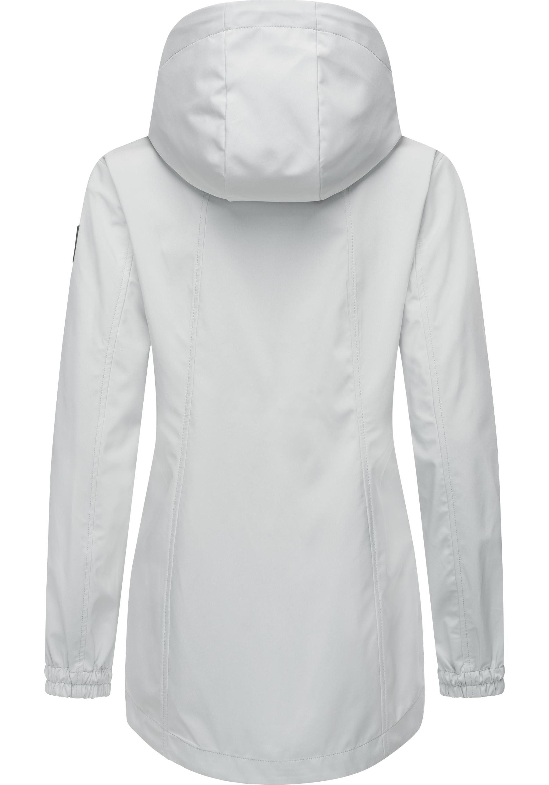 Ragwear Kurzmantel Zuzka Sport Wasserdichter kurzer Übergangsmantel für Damen
