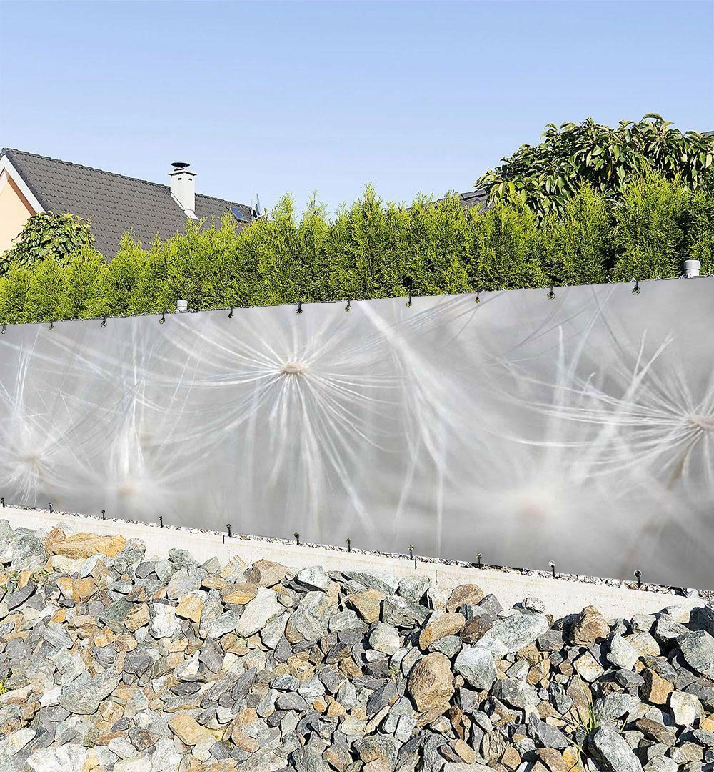 MyMaxxi Sichtschutzzaunmatten Zaunbanner Helle Pusteblumen Sichtschutz Garten Zaun, (Helle Pusteblumen)