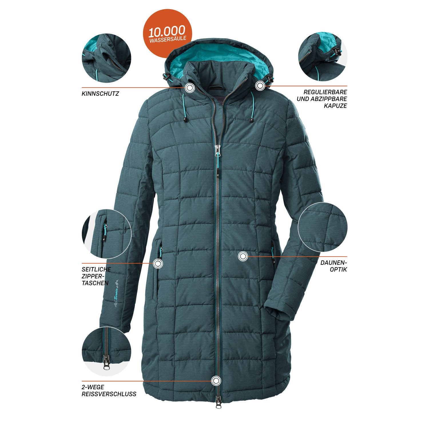 Killtec Funktionsjacke Steppparka Skane