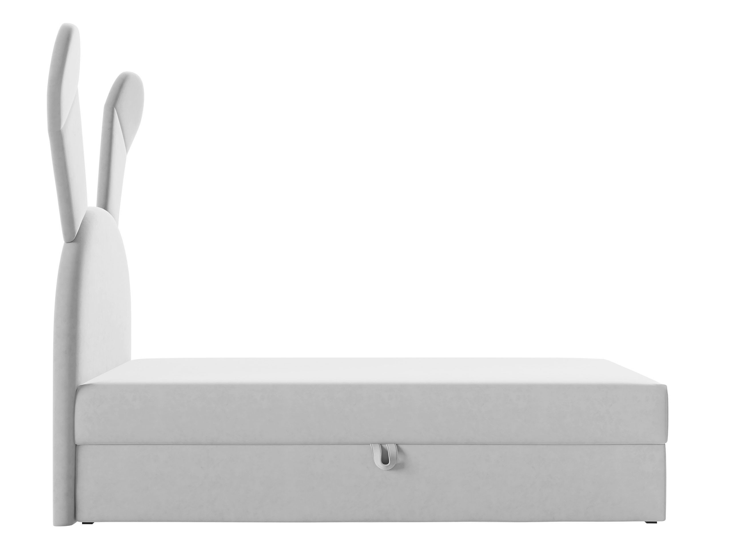 MIRJAN24 Boxspringbett Bunny Light (mit Bettkasten), Seitenwahl, Kopfteil Gepolstert