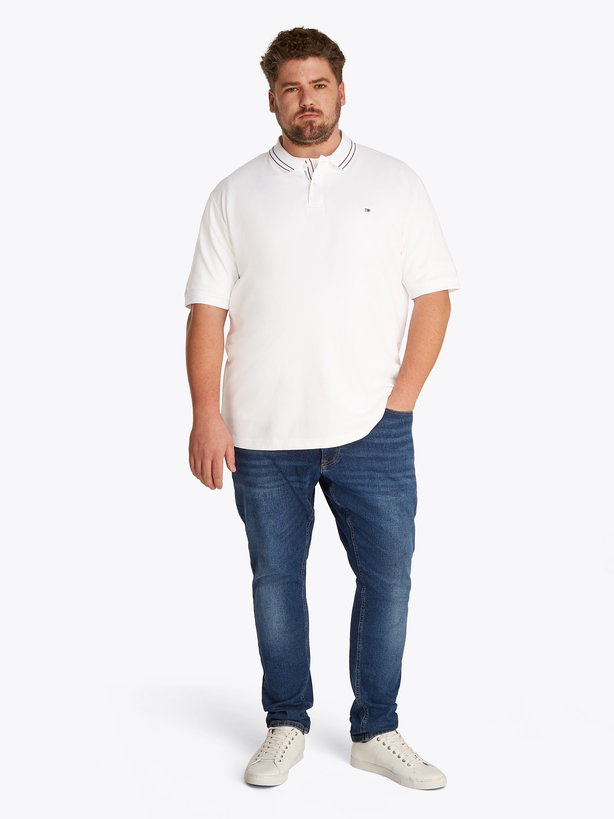 Tommy Hilfiger Big & Tall Poloshirt BT-PLACKET INTEREST REG POLO-B Große Größen