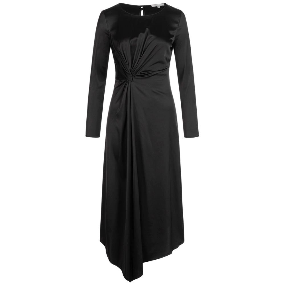 Patrizia Pepe Jerseykleid PATRIZIA PEPE Midikleid in Wickeloptik - Schwarz