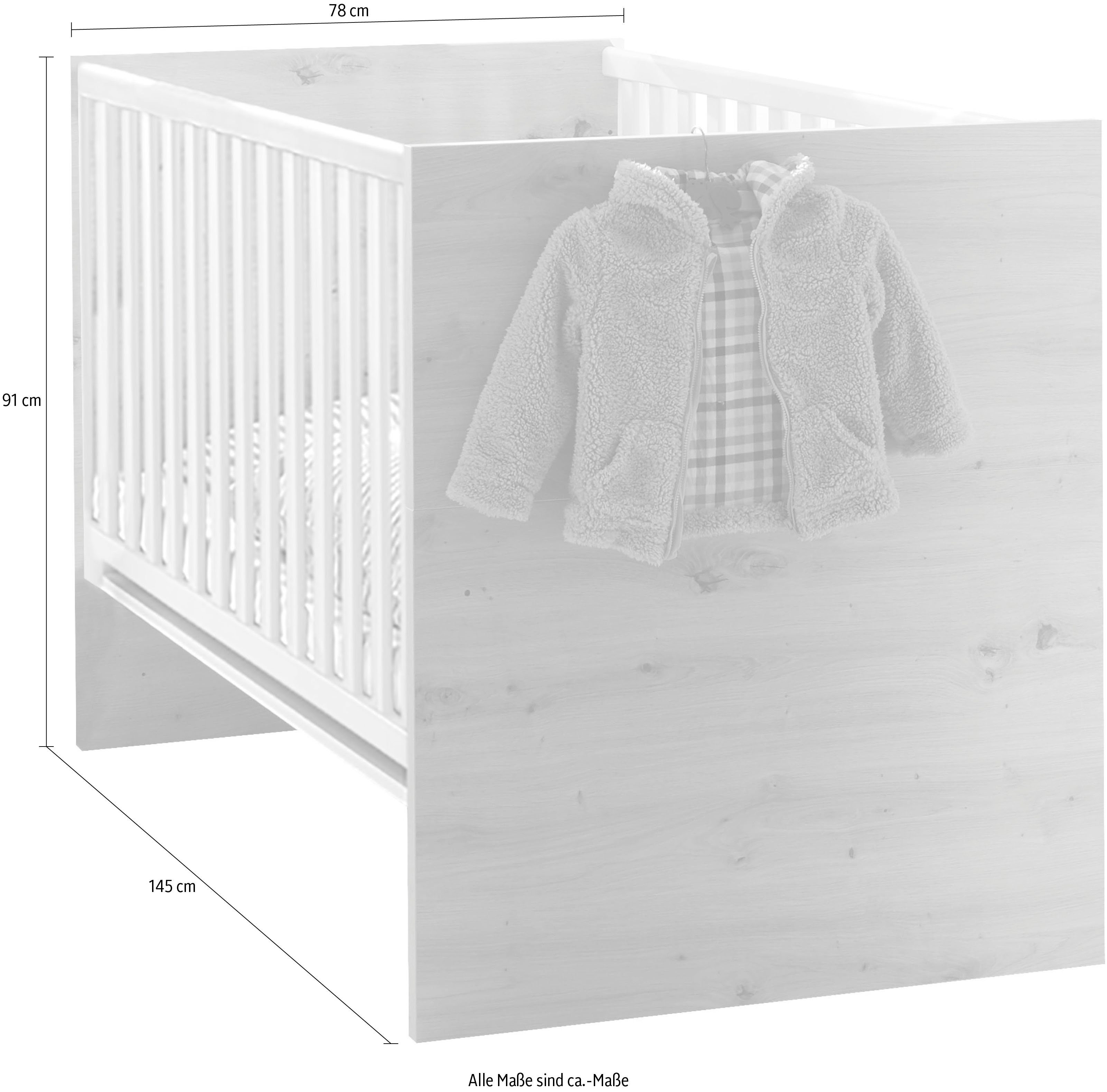 Mäusbacher Babybett Cindy, mit Schlupfsprossen