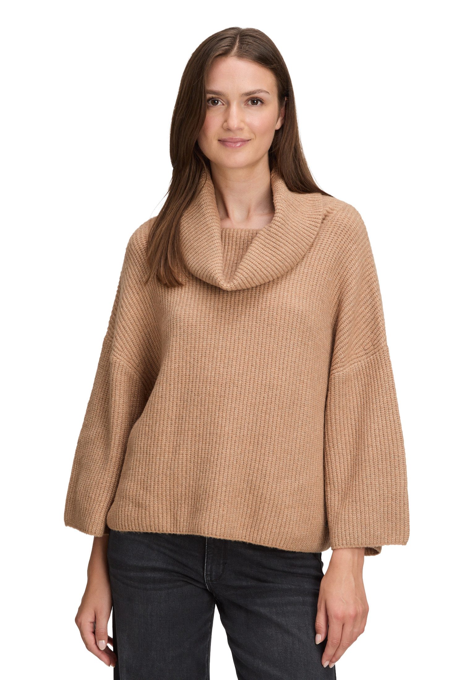 Strickpullover Damen mit Kragen