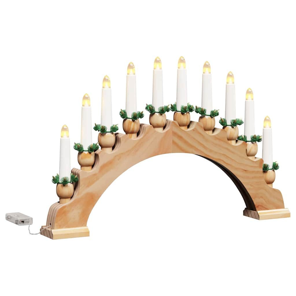 vidaXL Weihnachtspyramide Schwibbogen Lichterbogen Adventsbogen mit 10 LED günstig online kaufen