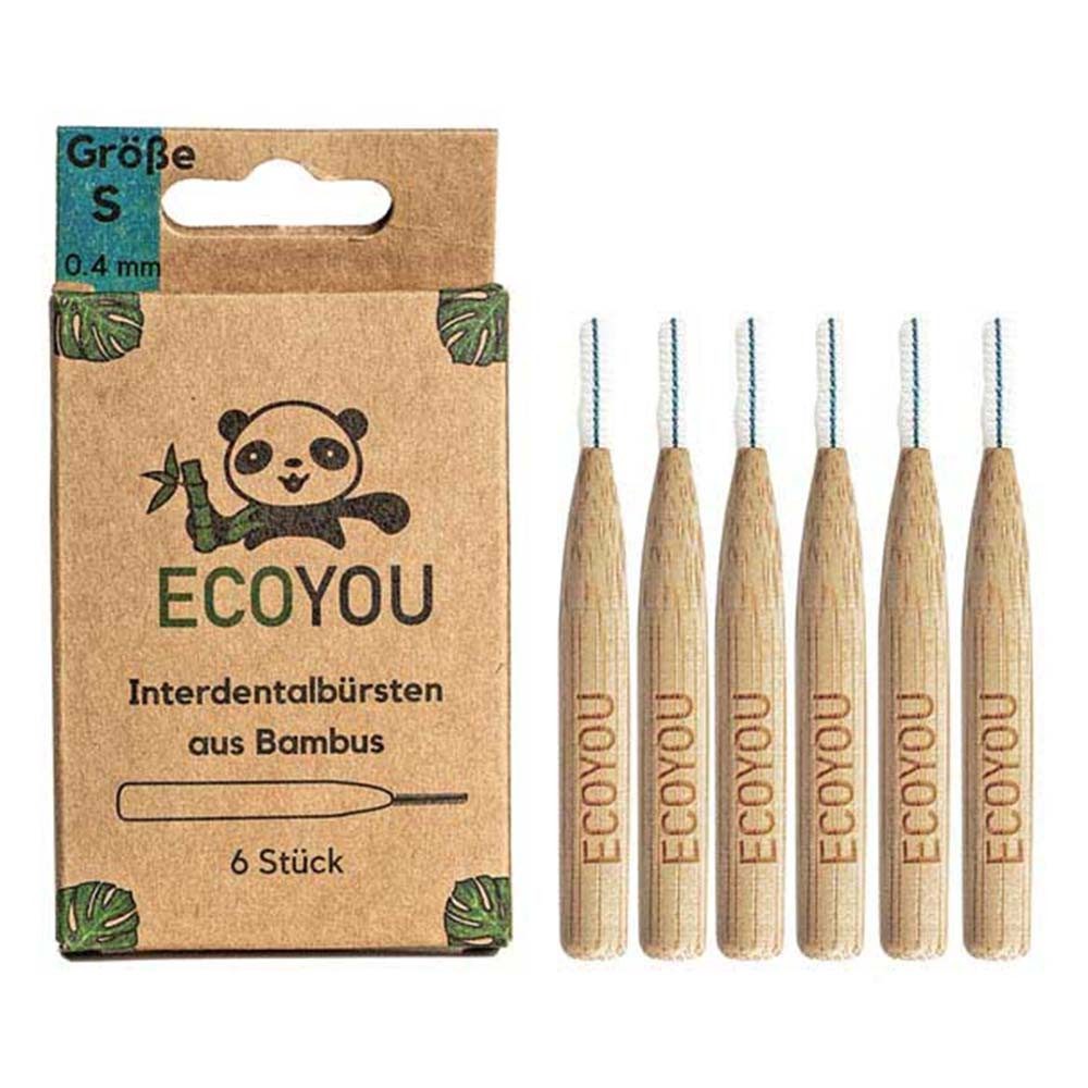 EcoYou Zahnbürste Interdentalbürsten - Bambus Größe S 6 Stück