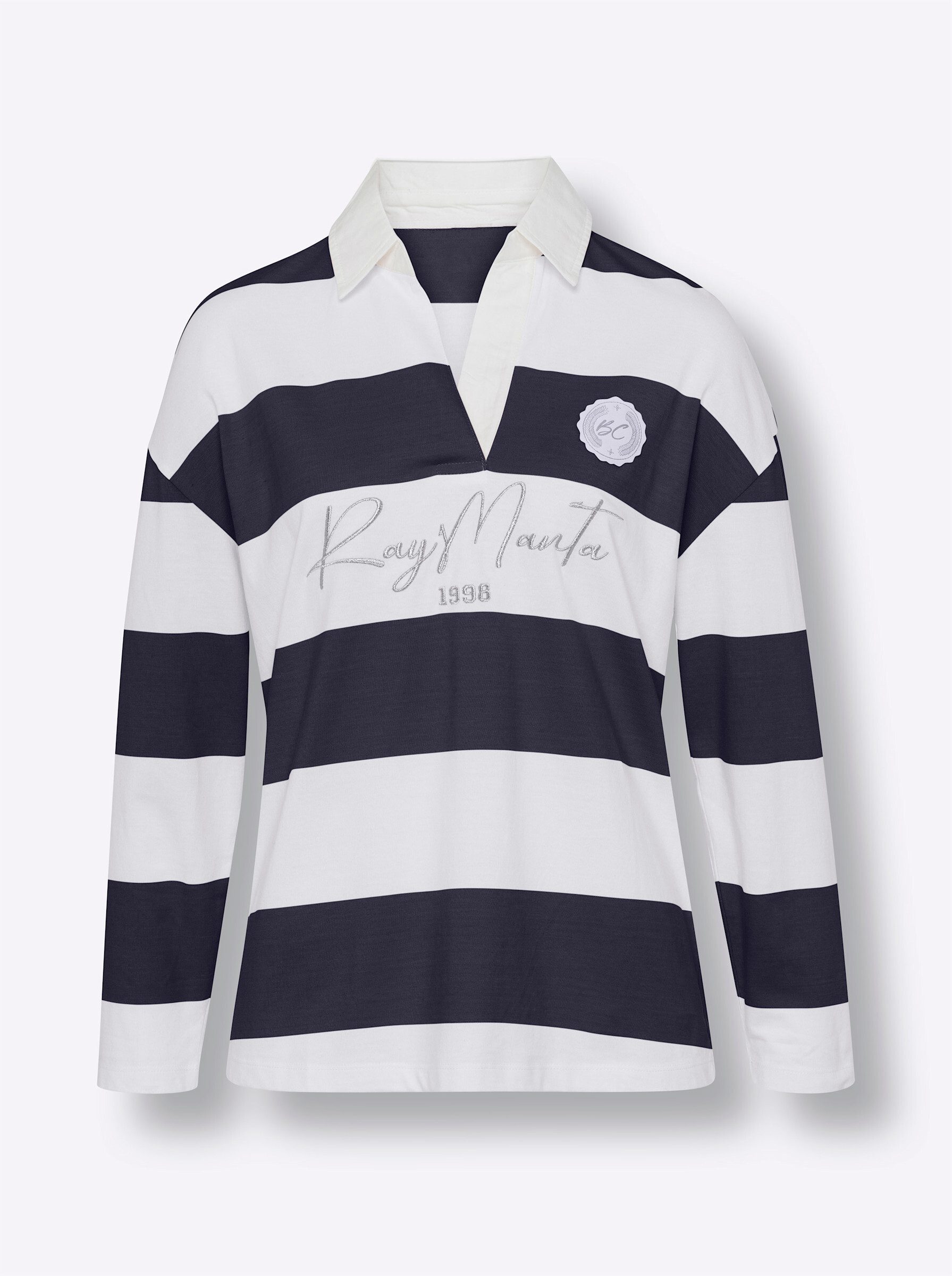 heine T-Shirt Poloshirt Langarm