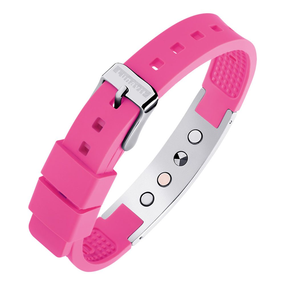 Lunavit Armband Lunavit Magnet Silikonarmband Sporty Pink günstig online kaufen
