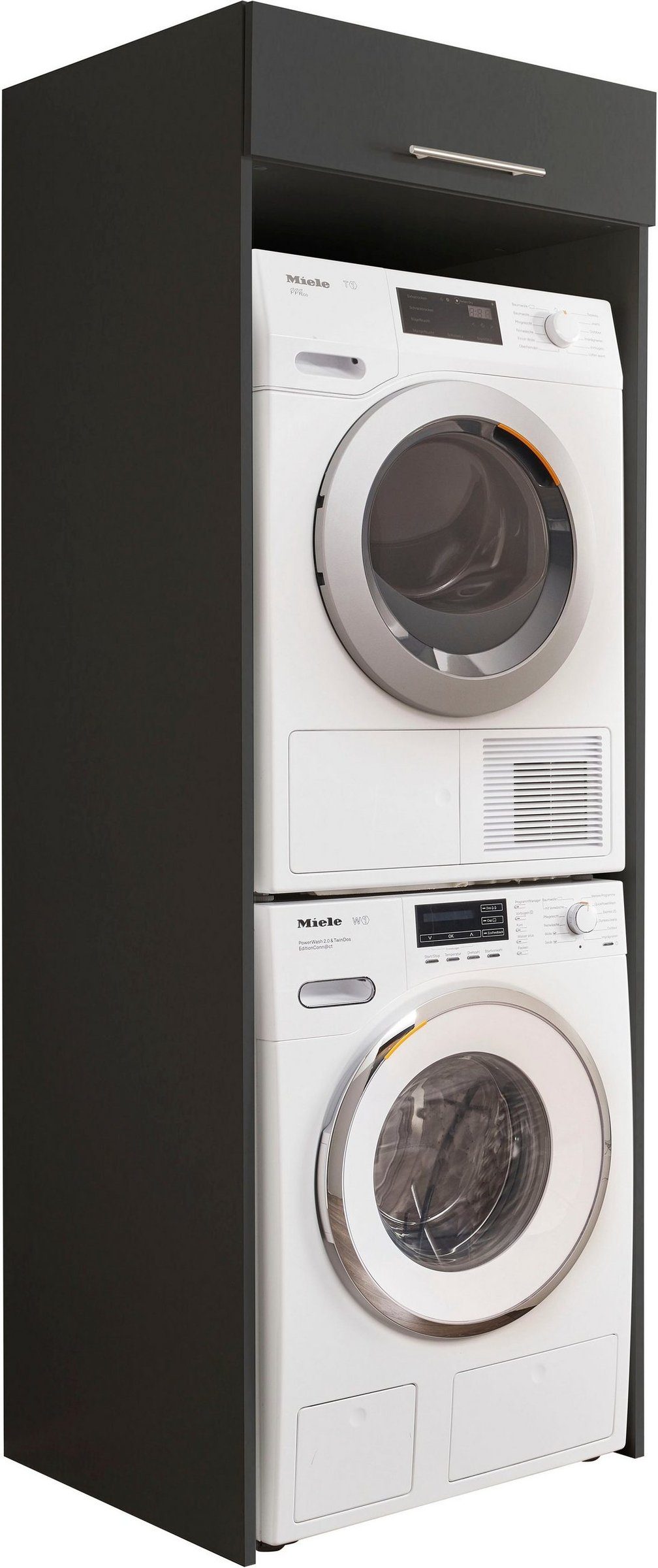 freiraum Waschmaschinenumbauschrank LAUNDREEZY in anthrazit - günstig online kaufen