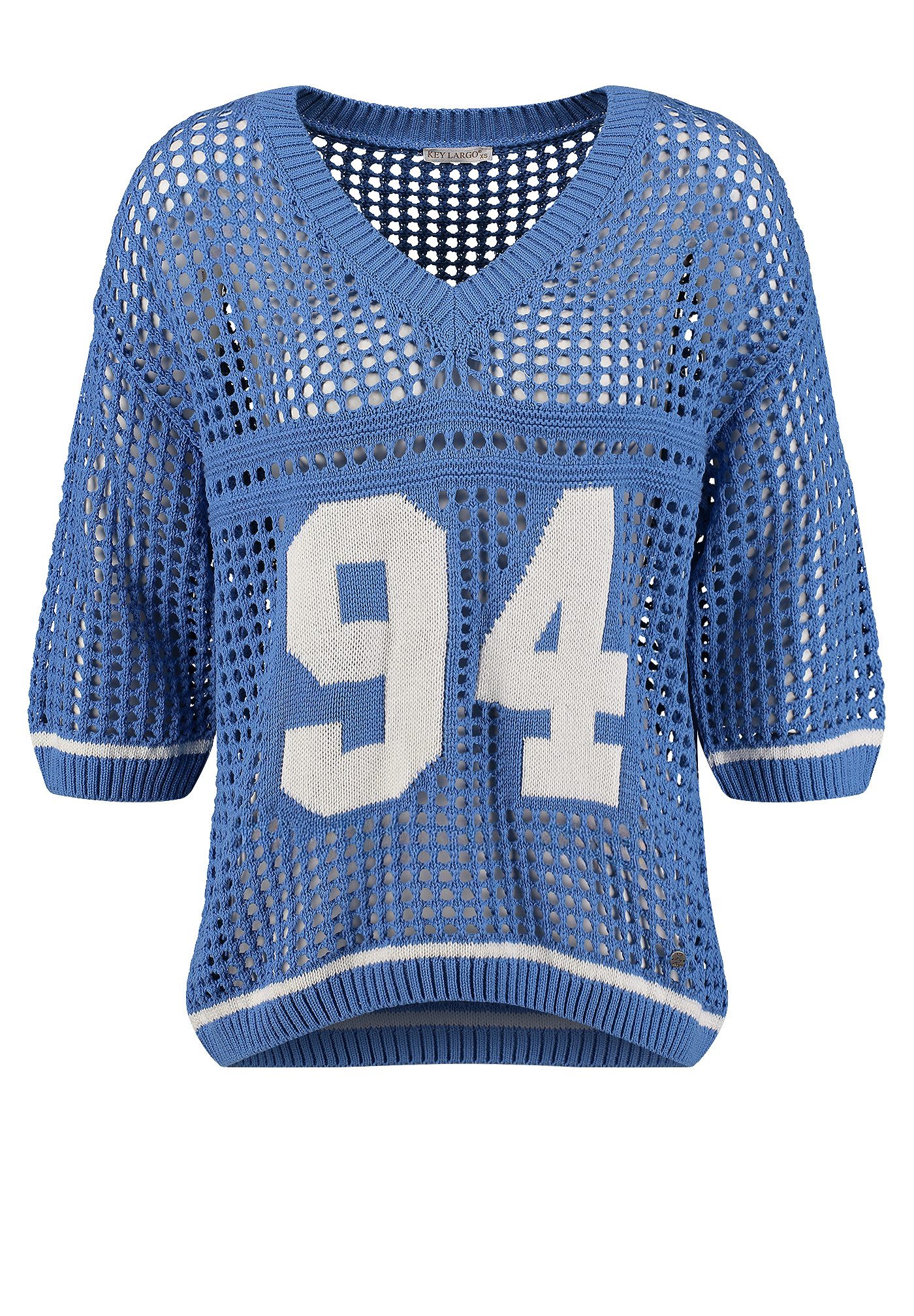 Key Largo Rundhalspullover WKN PIER v-neck (1-tlg)