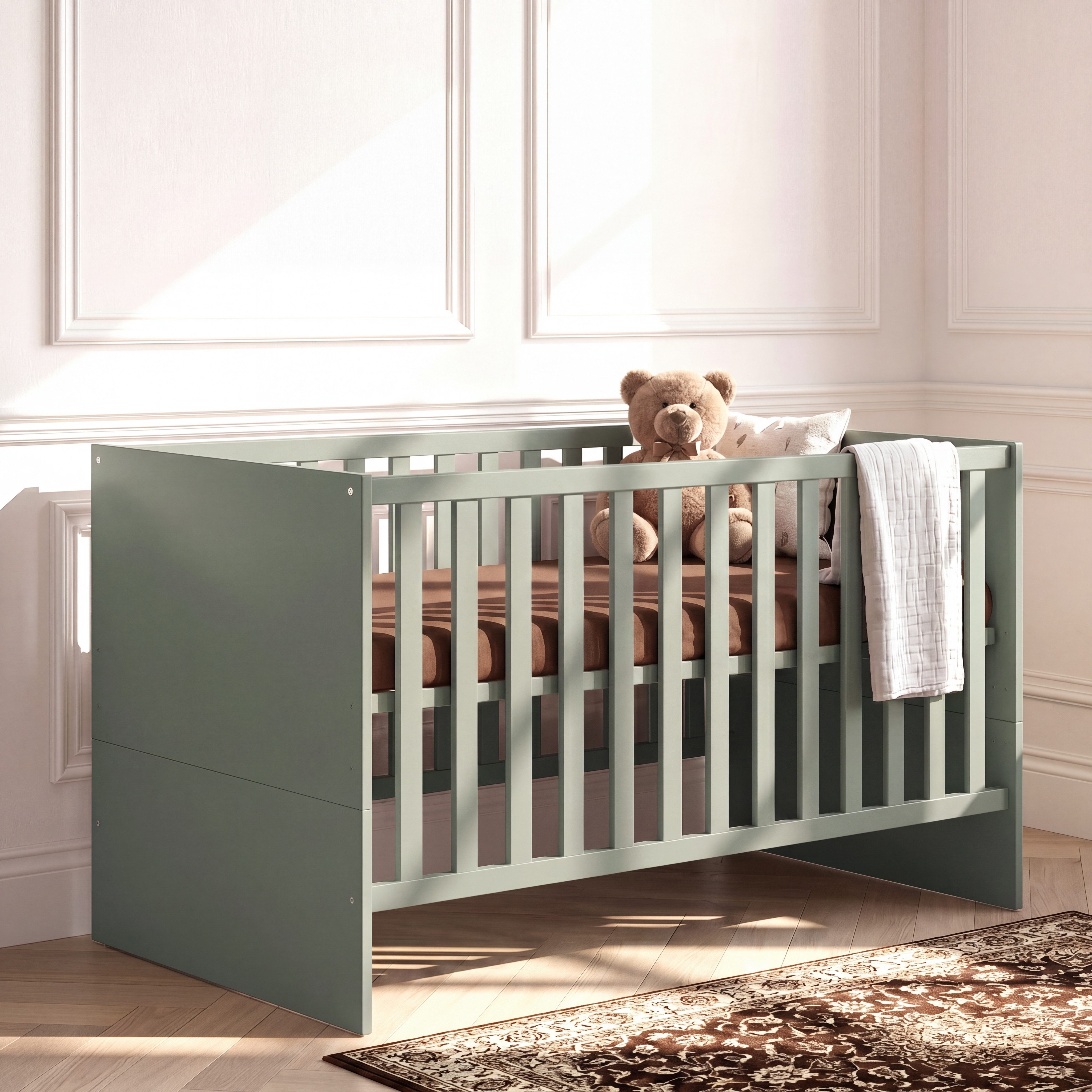 arthur berndt Babybett Premium Essentials, Made in Germany, Massivholz, inkl. Lattenrost