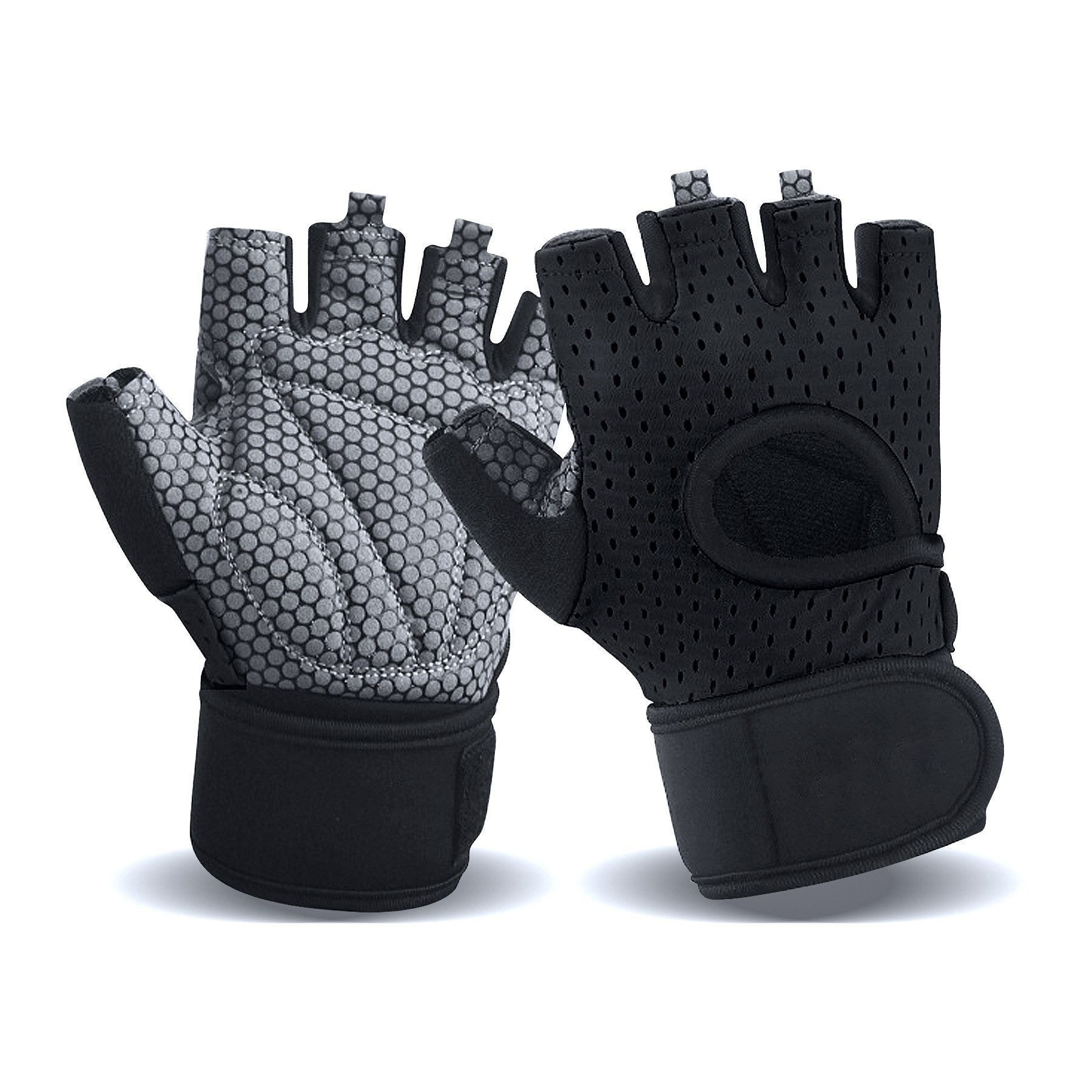 Mutig Fahrradhandschuhe Radhandschuhe Herren Damen Halbfinger Atmungsaktiv Radsporthandschuhe (Rutschfeste und Stoßdämpfende Mountainbike Перчатки, Fitness Перчатки, Sporthandschuhe) Trainingshandschuhe für Bodybuilding, Radsport, Gym und Krafttraining