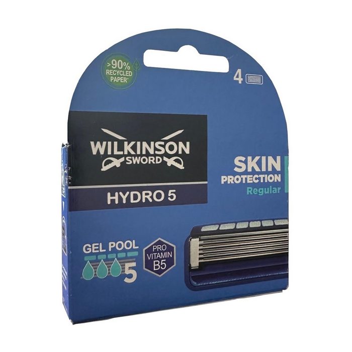 Wilkinson Rasierklingen Wilkinson Hydro 5 Skin Protection Regular Rasierklingen 4er Pack Gel-Pools 5 Klingen Sking Guard Anti-Reiz
