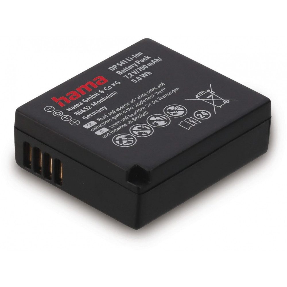 Hama Hama DP 541 Akku für Panasonic DMW-BLG10 schwarz Drohnen-Akku Hama DP 541 Akku für Panasonic DMW-BLG10, Hohe Energiedichte, keine Selbstentladung, kein Memory-Effekt