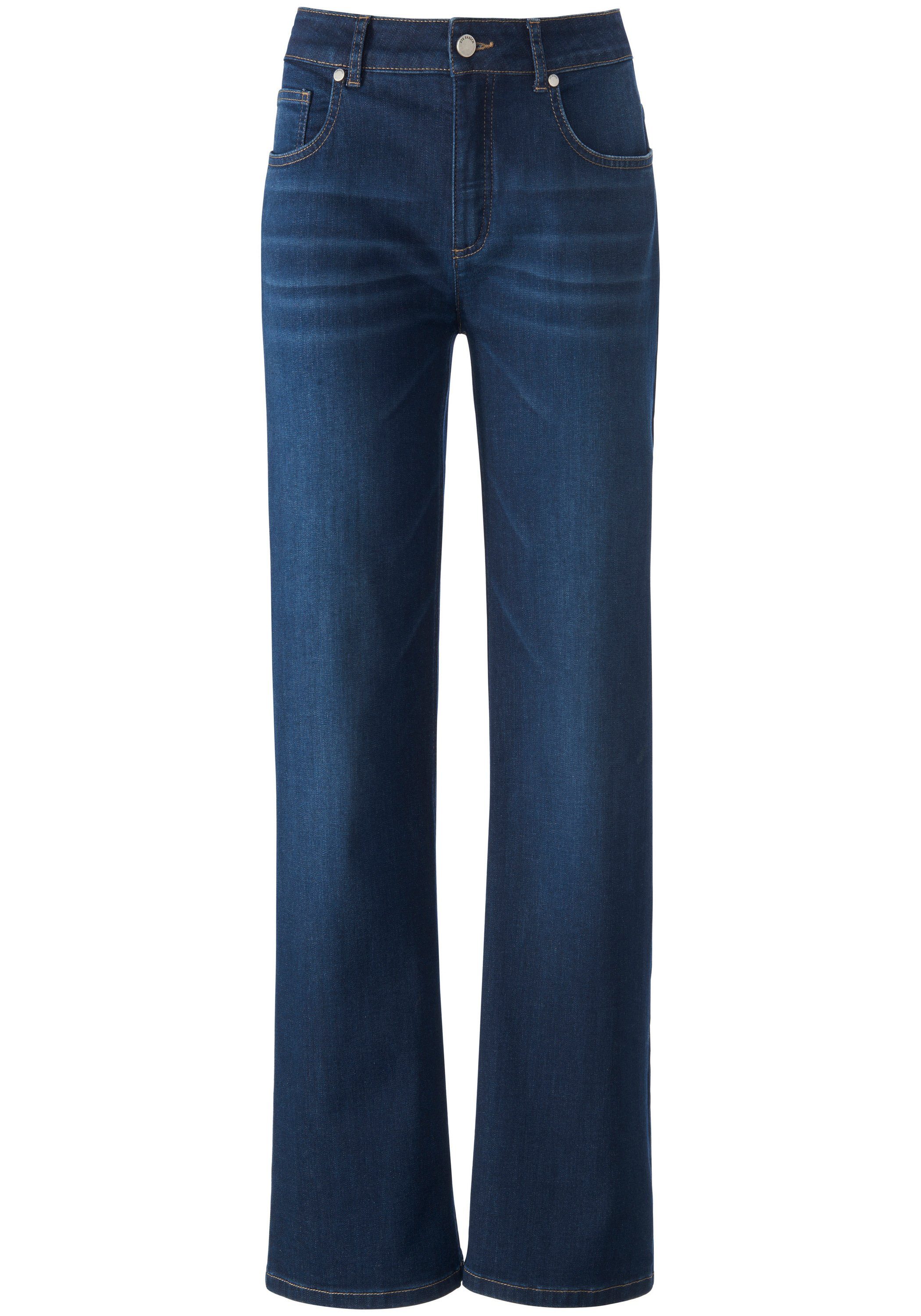 BLUE Uta cotton DENIM 5-Pocket-Jeans Raasch