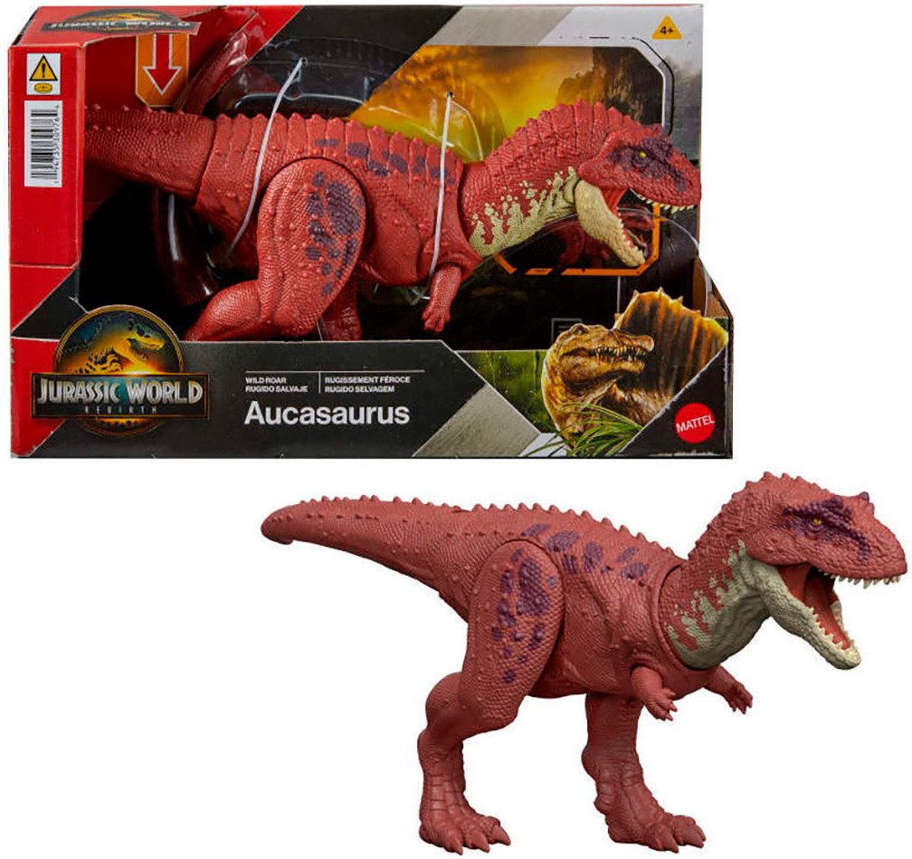 Mattel® Spielfigur Jurassic World, Rebirth, Wild Roar Aucasaurus