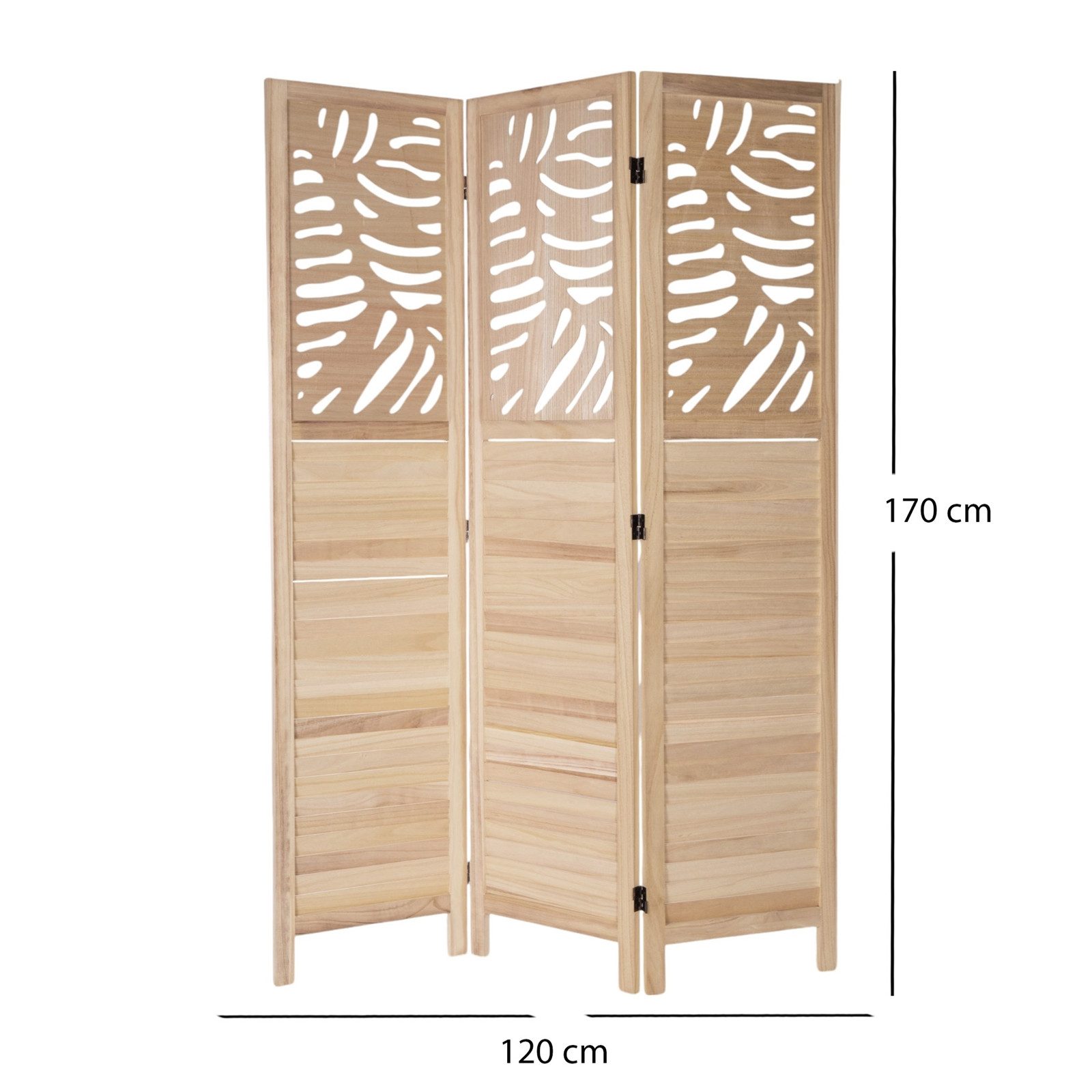 CREEDWOOD Paravent RAUMTEILER "PALM", Holz 170x120cm günstig online kaufen
