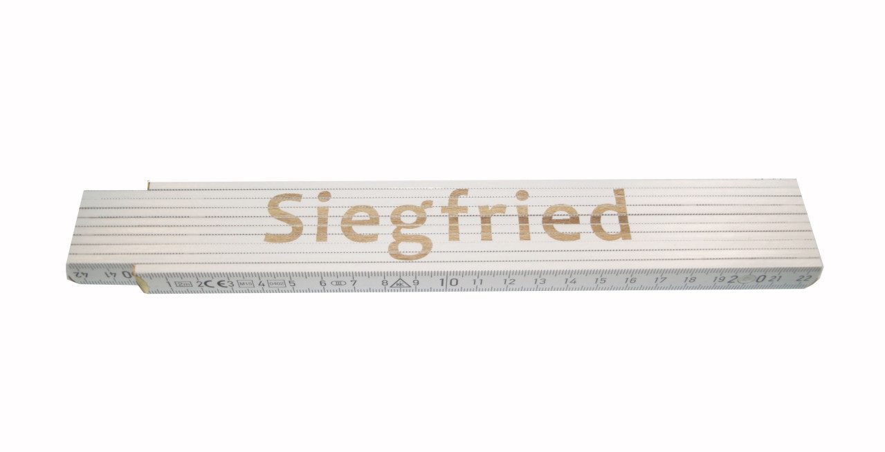 HEKA Zollstock Zollstock Siegfried 2 m weiß