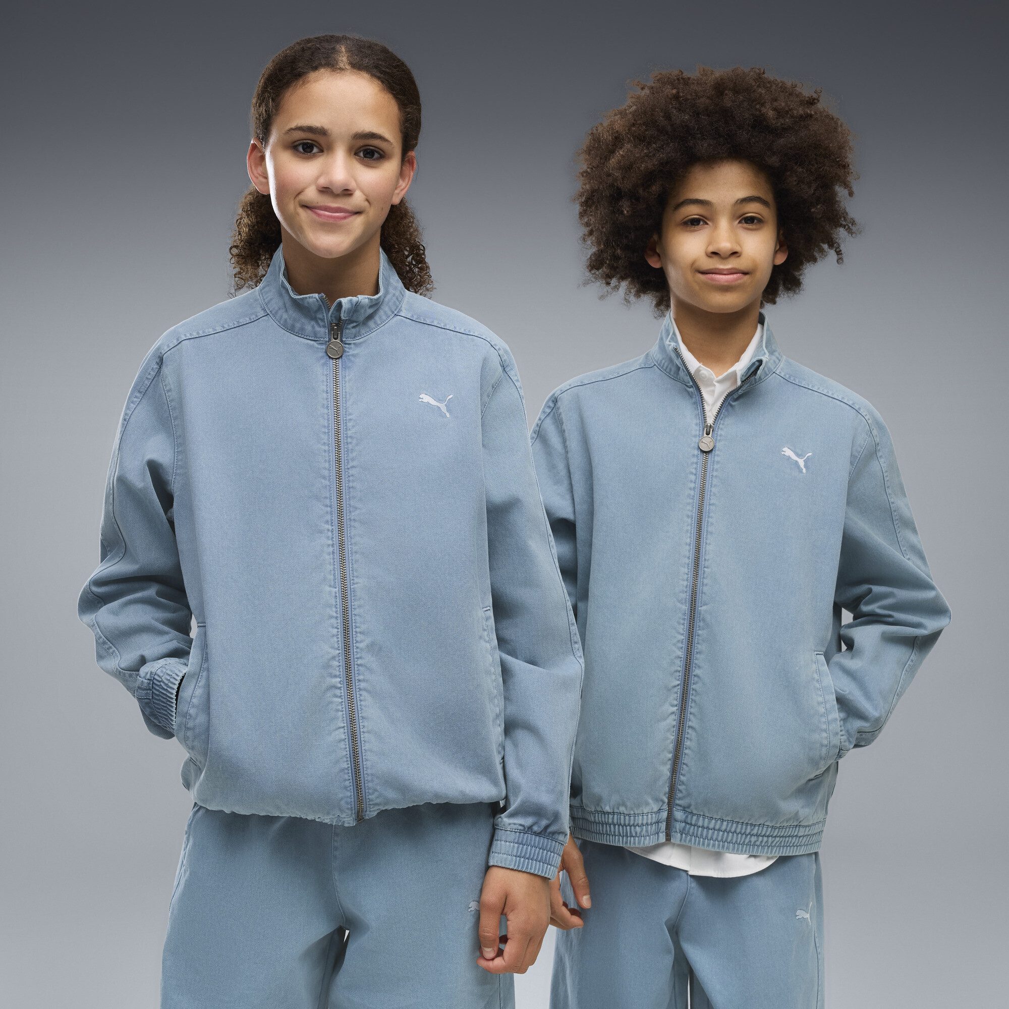 PUMA Trainingsjacke T7 Relaxed Washed Twill Full-Zip Jacke Jugendliche