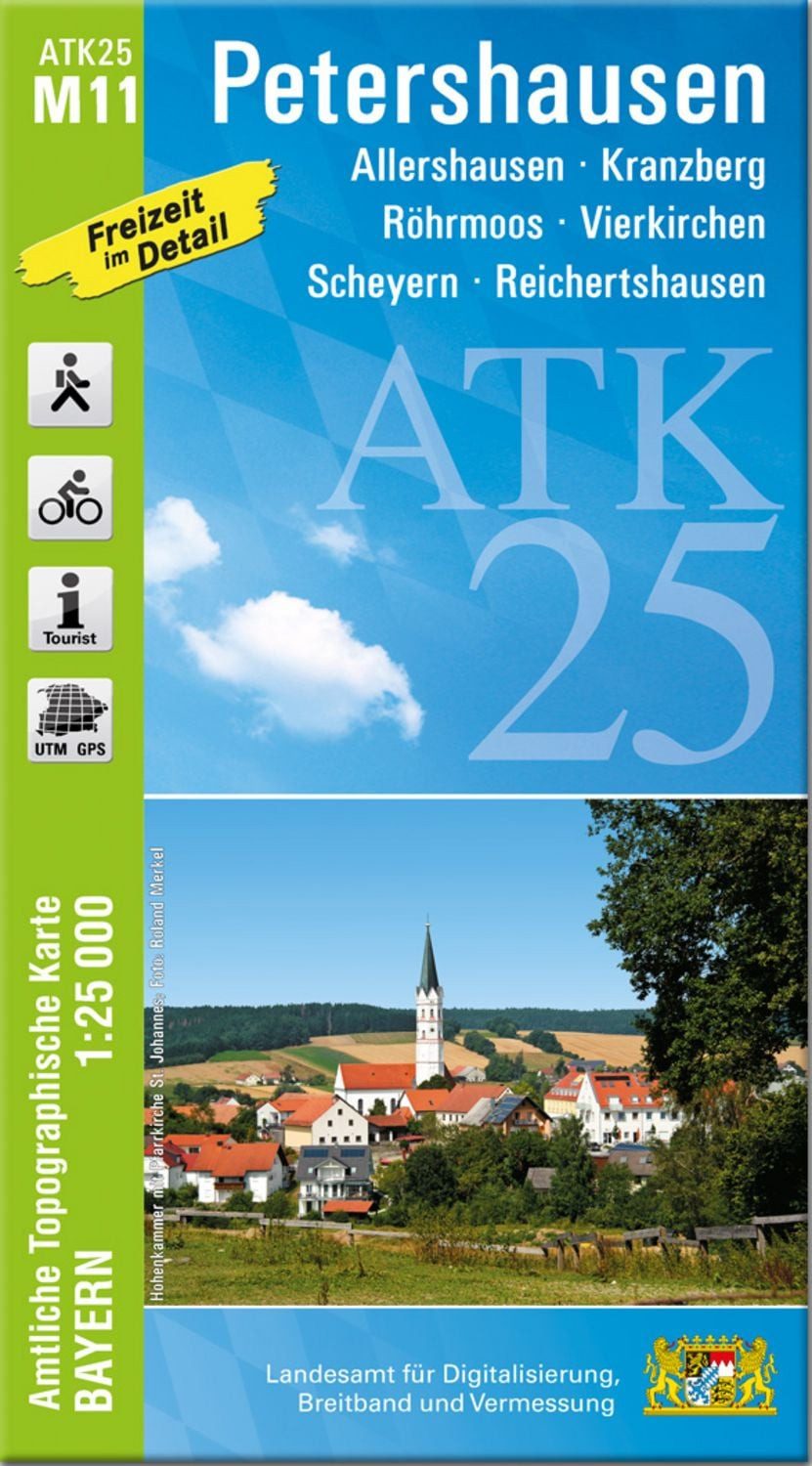 ATK25-M11 Petershausen (Amtliche Topographische Karte 1:25000) / diverse