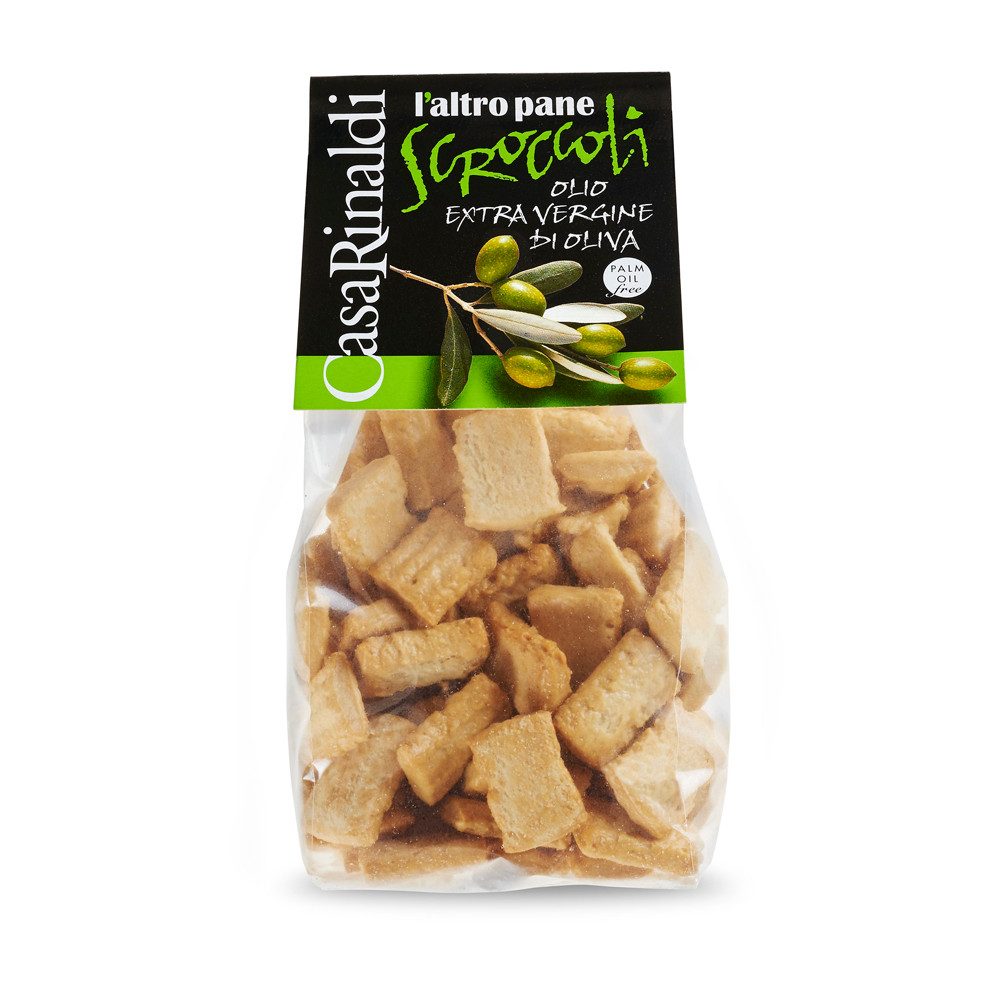 Casa Rinaldi Knabberei, Traditionelle Scroccoli Salziger Snack mit Olivenöl im Beutel 300g