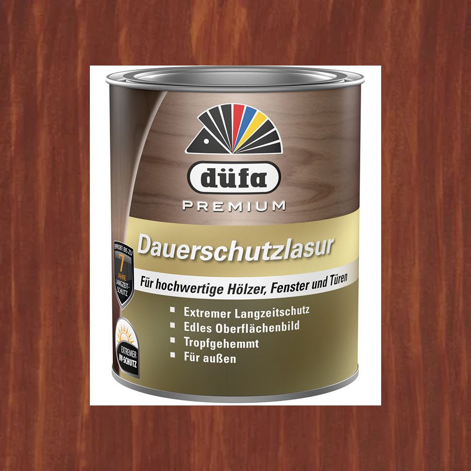 düfa Holzschutzlasur Premium Dauerschutzlasur 750 ml Lasur Holz Schutzlasur, langzeit und extremer UV-Schutz