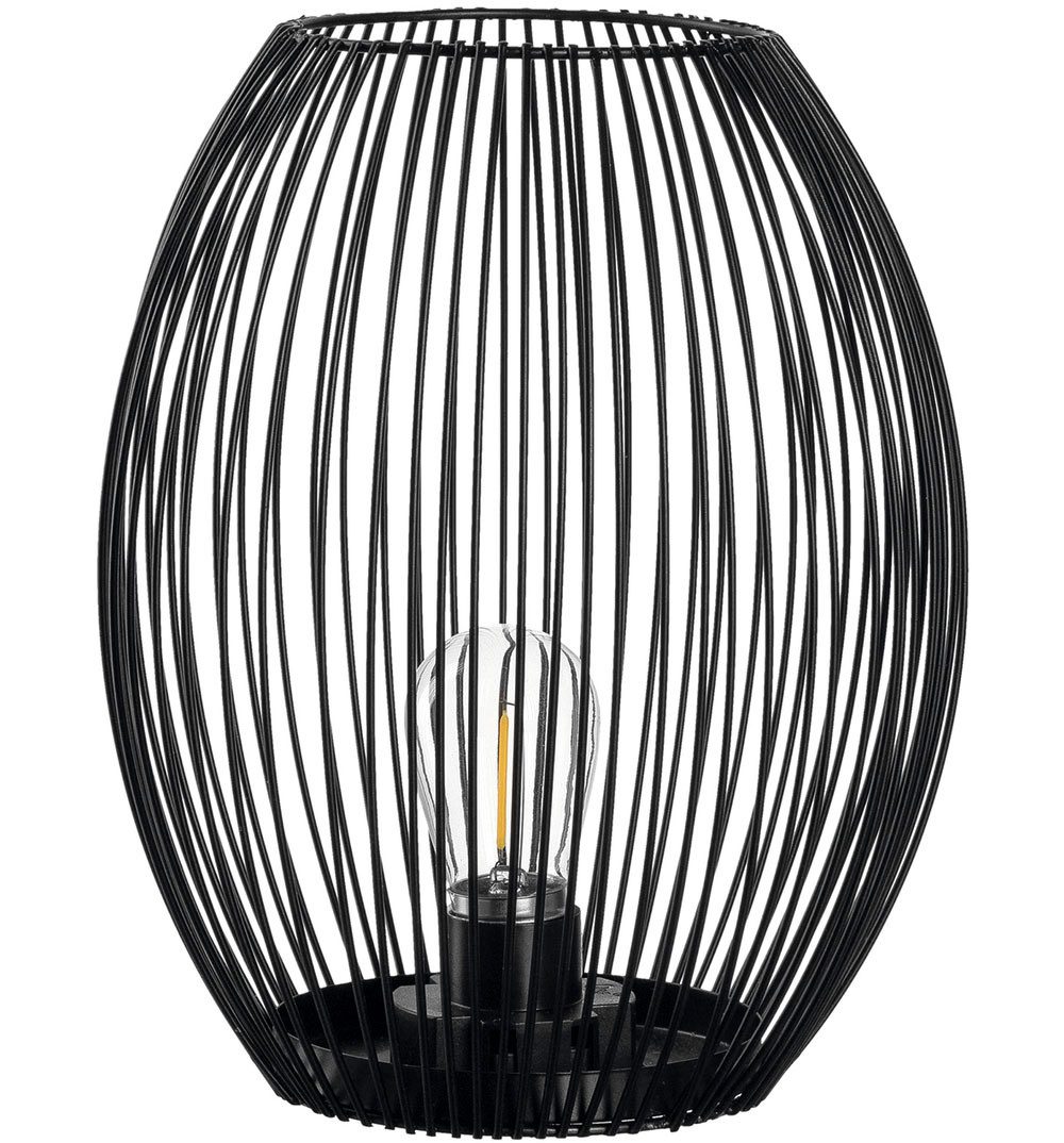 LEONARDO LED Tischleuchte Laterne CASOLARE, Neutralweiß, aus Metall, oval günstig online kaufen