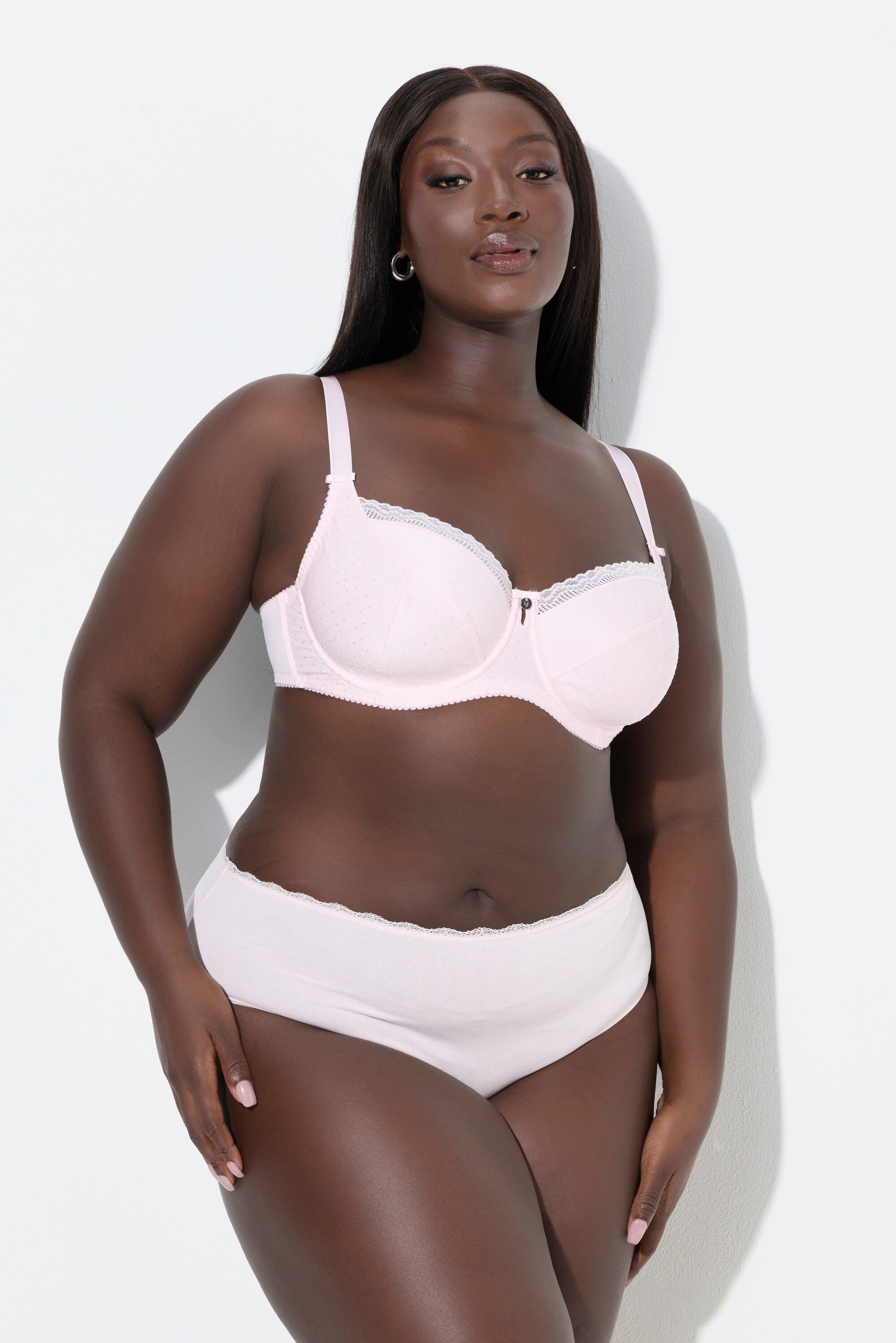 Ulla Popken Bügel-BH Bügel-BH Jacquard Spitzenkante
