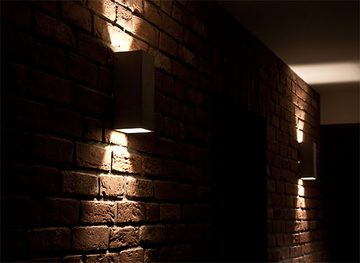 Kiom Wandleuchte Beton-Wandleuchte Guro hellgrau H: 25 cm, für wechselbare Leuchtmittel, Leuchtmittel nicht inklusive, Leuchtmittel abhängig