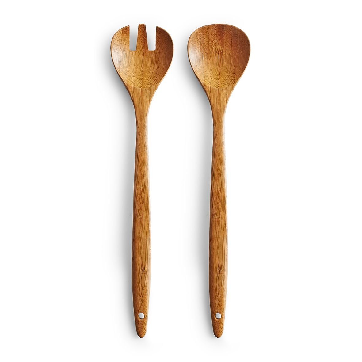 Zeller Present Salatbesteck zeller Salatbesteck Bamboo B 30 cm braun