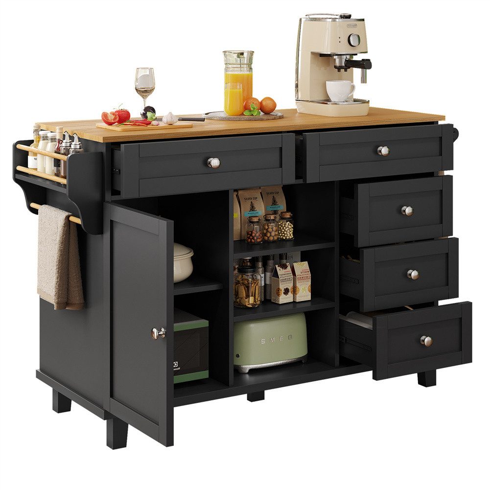 Sweiko Küchenwagen Sideboard Speisewagen mit Arbeitsplatte günstig online kaufen