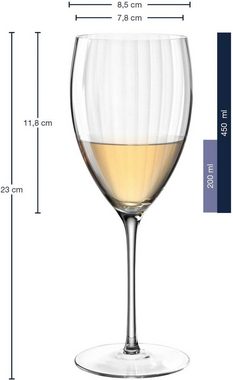 LEONARDO Weißweinglas POESIA, Kristallglas, 450 ml, 6-teilig