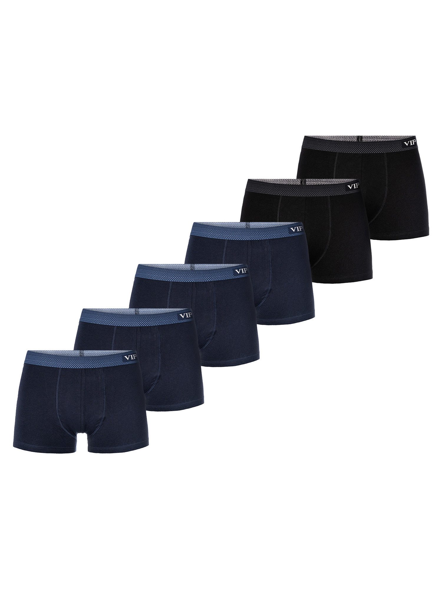 Retro Boxer Premium Jersey Stretch - 6er Set - Boxershorts - Multipack - Uni