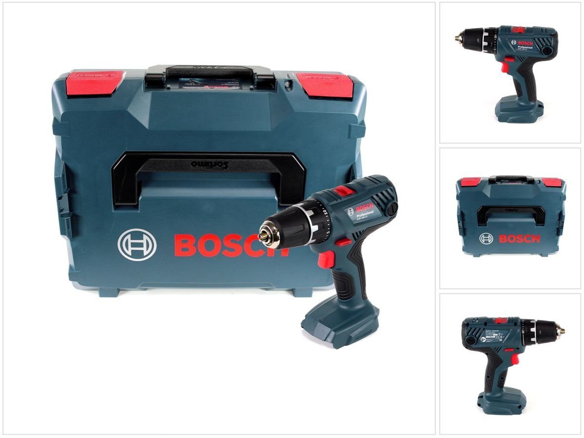 Bosch Professional Säulenbohrmaschine Professional GSR 18V-21 Akku Bohrschrauber Solo 18V 55Nm + L-Boxx - o