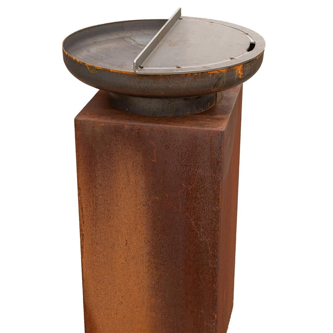 Feuercampus Grillplatte Plancha YMOS 55, Podest80 geschlossen