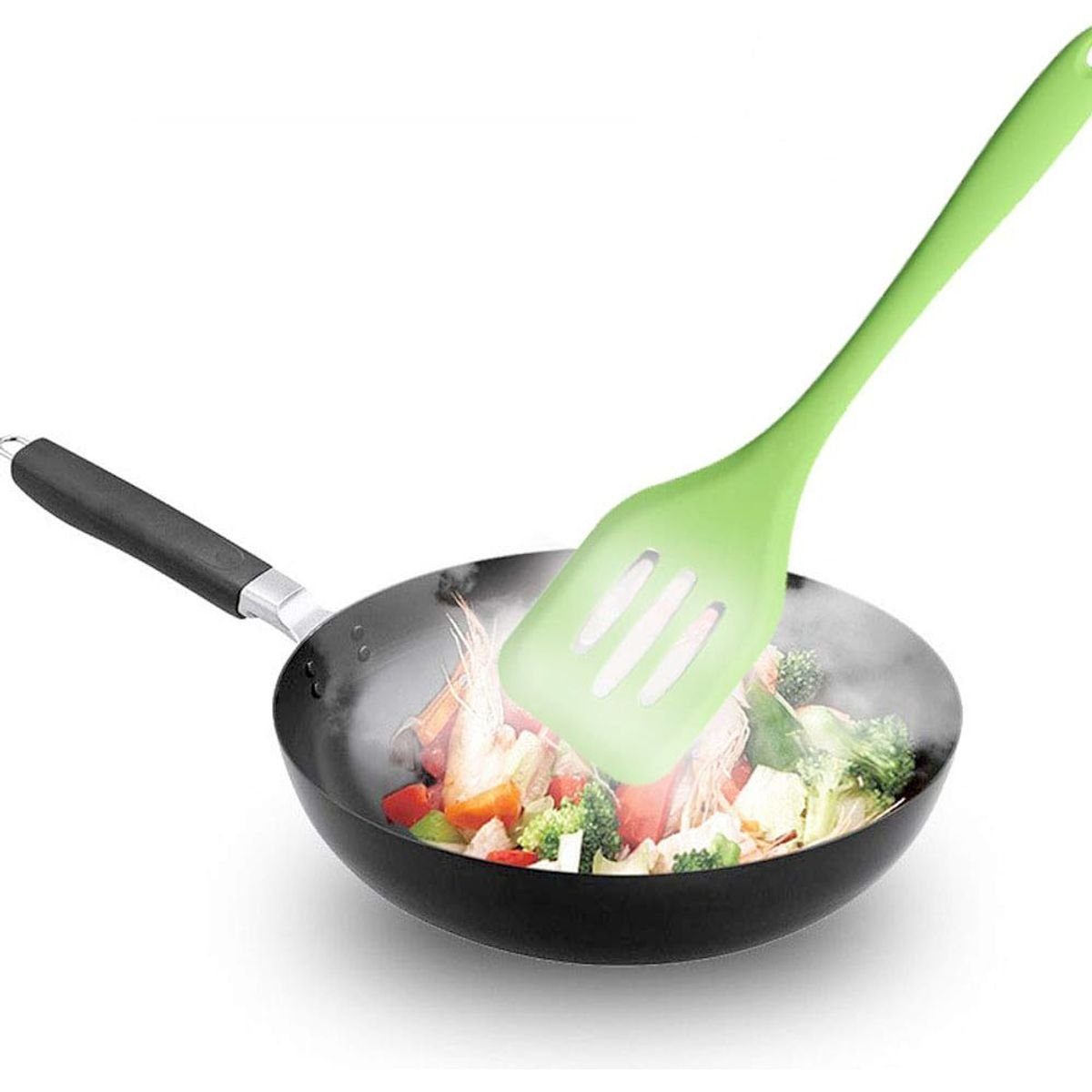 König Design Kochbesteck-Set Silikon Teigschaber Spatel Antihaft Back Schaber Kochset Schneebesen (Set, 5-tlg., 3 x Kochlöffel, 1 x Schneebesen, 1 x Pinsel), Sp – Bild 3 von 5