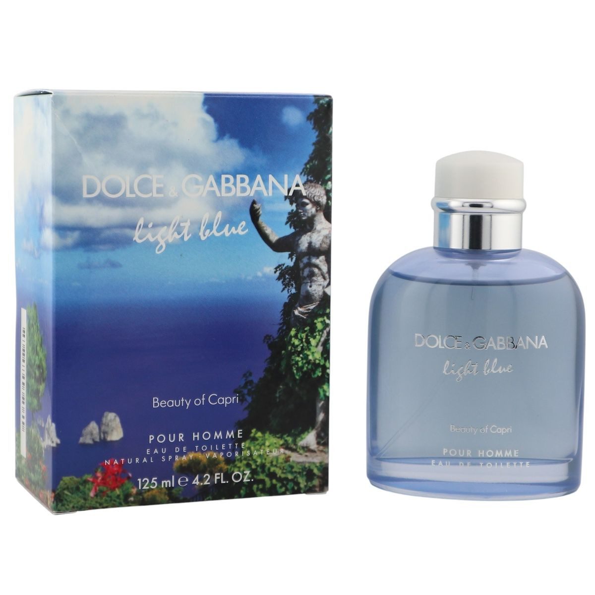 DOLCE & GABBANA Eau de Toilette Dolce & Gabbana Light Blue Beauty of Capri Pour Homme EDT Spray 125 ml