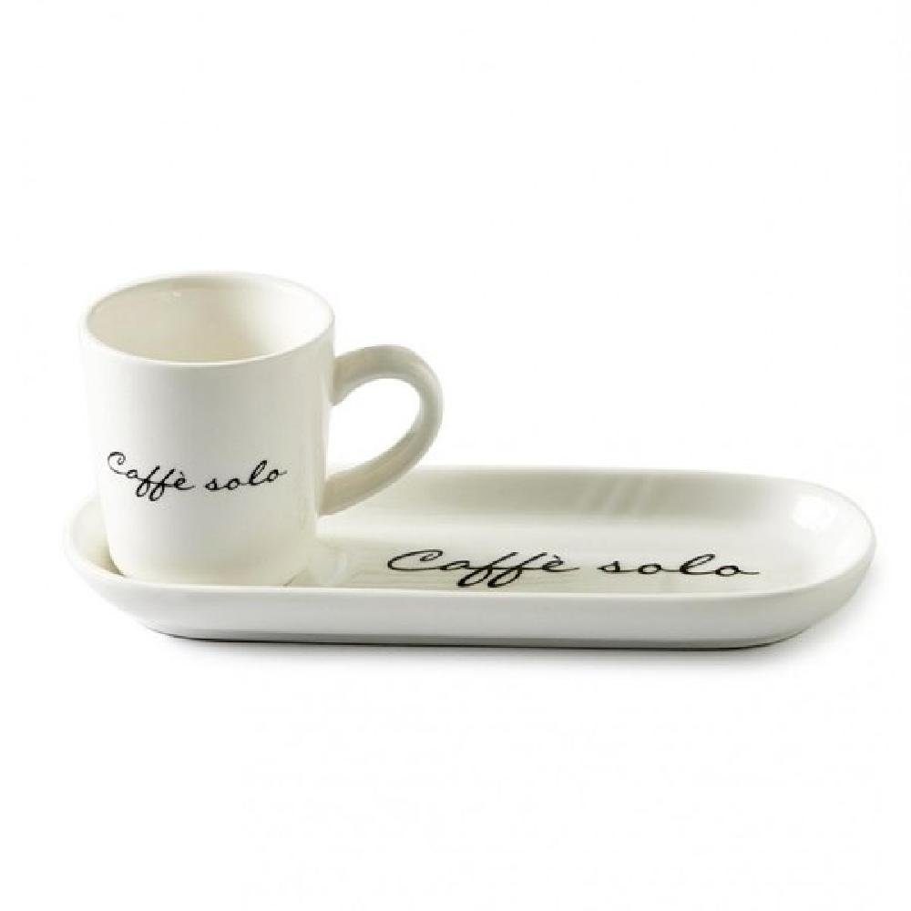 Rivièra Maison Tasse Espressotasse mit Untertasse Caffé Solo (2-teilig)