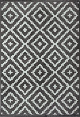 Frisé-Teppich Molly, andas, rechteckig, Höhe: 13 mm, Kurzflor, Geometrisches Rauten Design, Robust, Pflegeleicht, Gekettelt