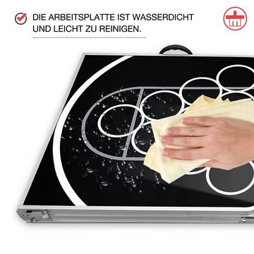 AUFUN Spieltisch Beer Pong Tisch Set Klapptisch inkl 6 Bälle&100 Becher, (1-tlg), Trinkspiel Bierpong Tisch