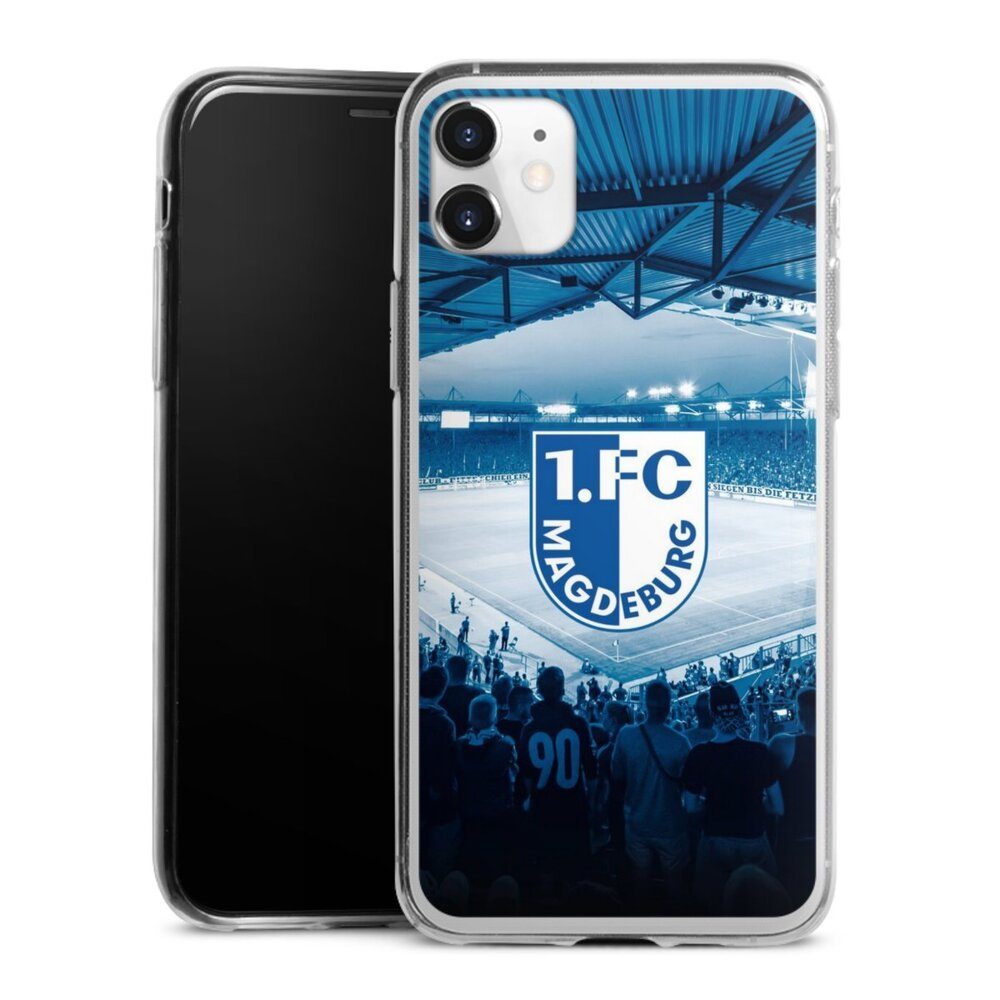 DeinDesign Handyhülle 1. FC Magdeburg Stadion 1. FCM 1.FCM Arena, Apple iPhone 11 Slim Case Silikon Hülle Ultra Dünn Schutzhülle