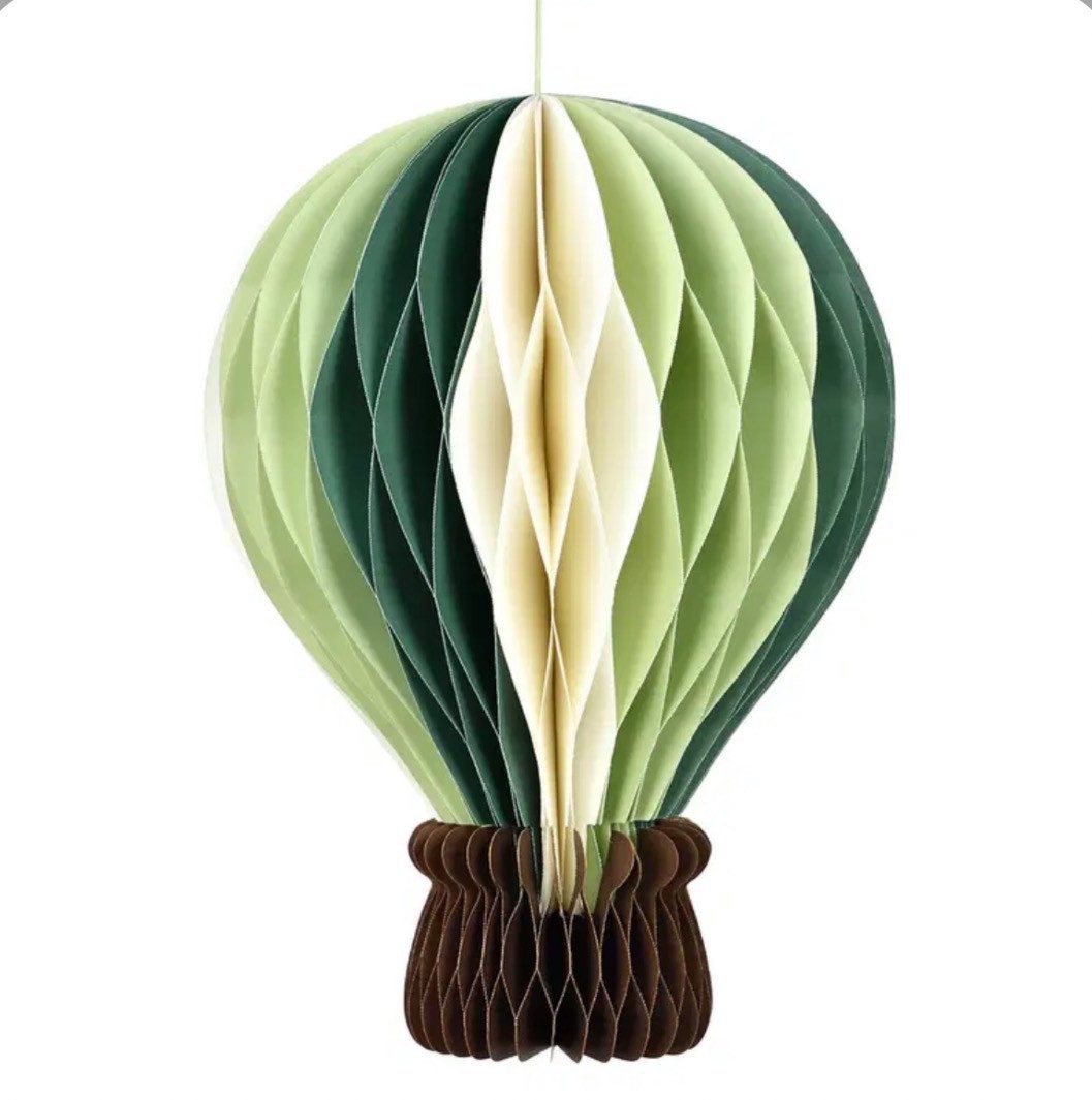 Seyila Home Papierdekoration Heissluftballon Aufhänger aus Papier / Pappe