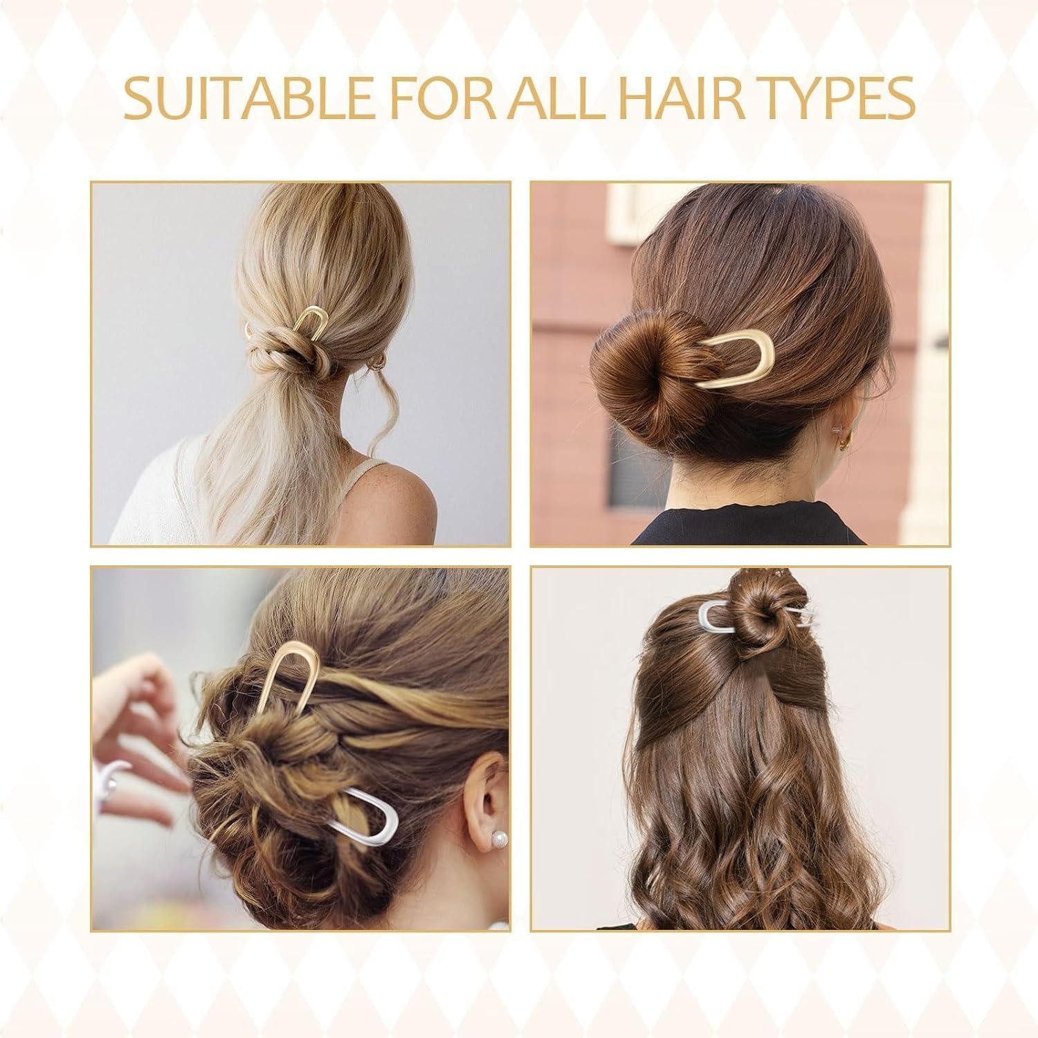 30 U-Haarnadeln Braun - Perfekt Für Dutt & Hochsteckfrisuren Bei Allen Haartypen